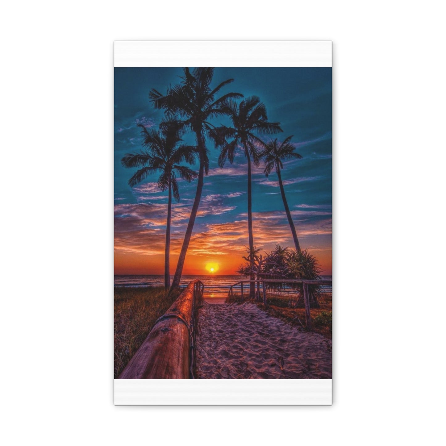 Sunset Palms - Canvas Stretched, 0.75"