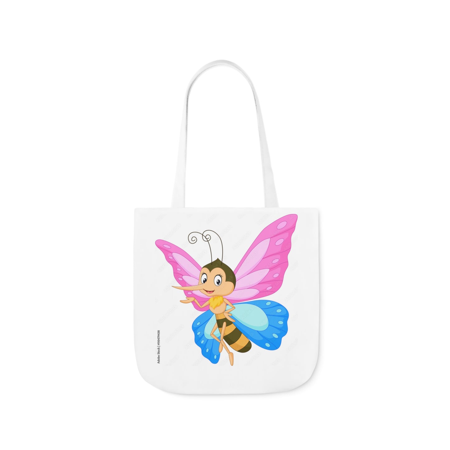 Fairy Bug - Canvas Tote Bag, 5-Color Straps