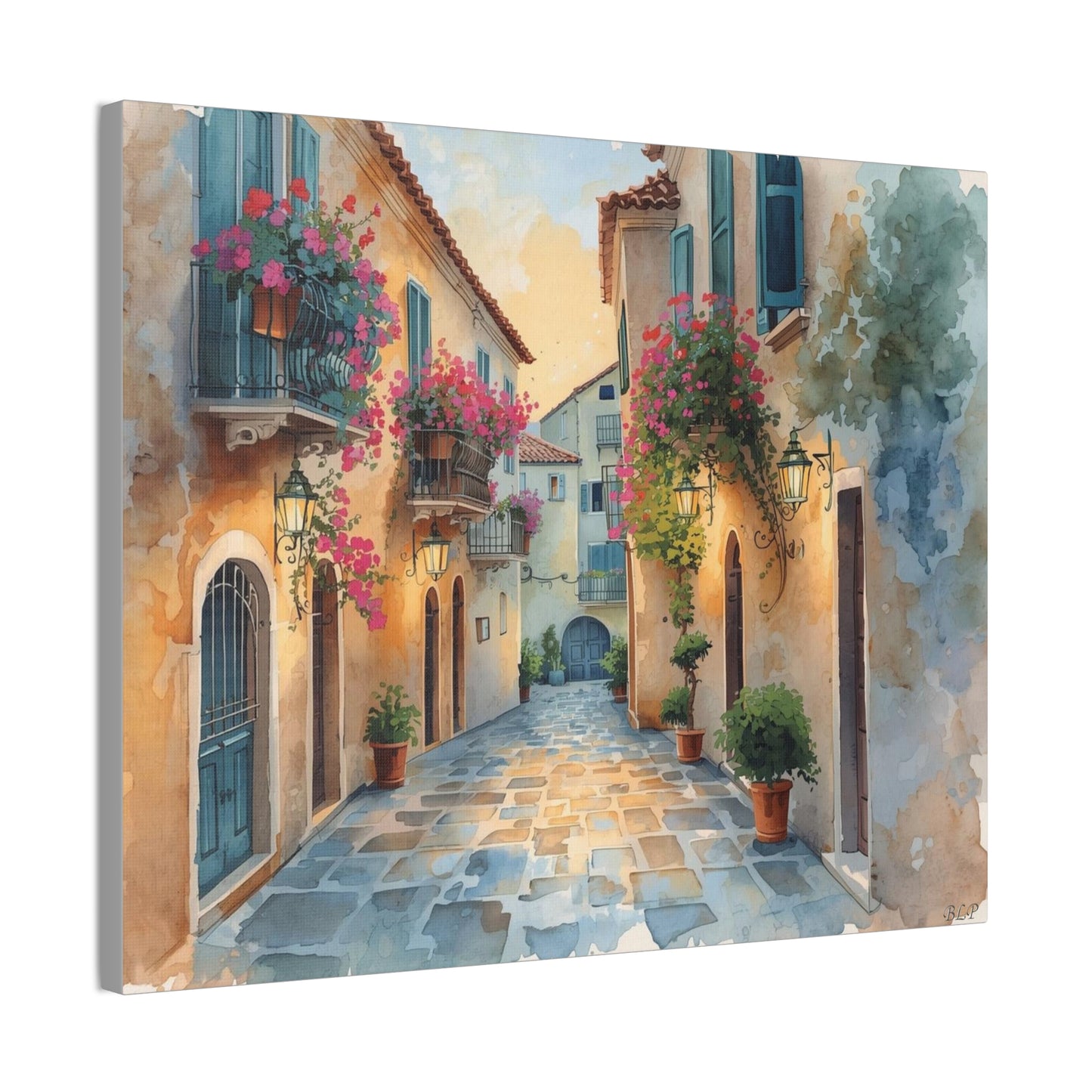 Old Italian Street - Canvas Stretched, 0.75"- 2026 Wall Art Places