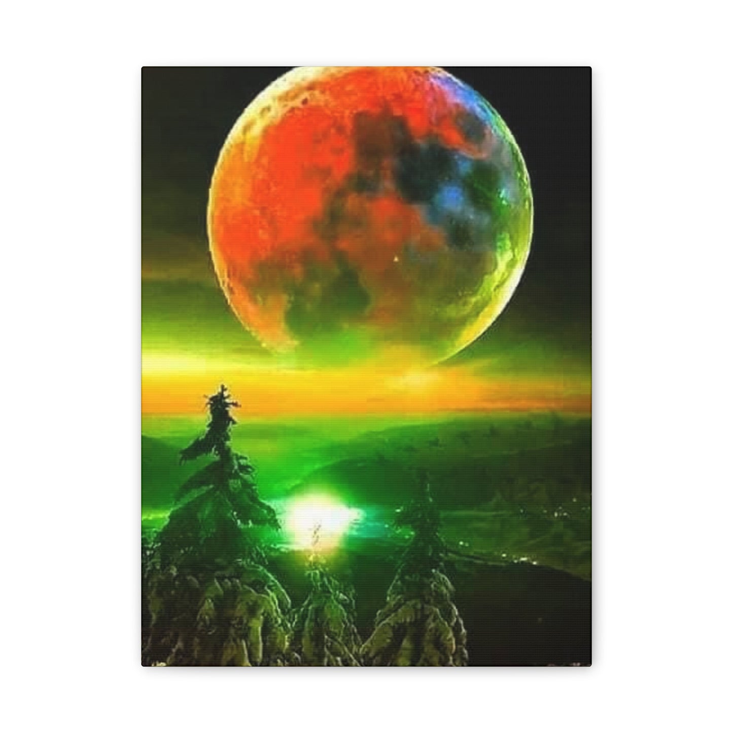 Harvest Moon - Canvas Stretched, 0.75"