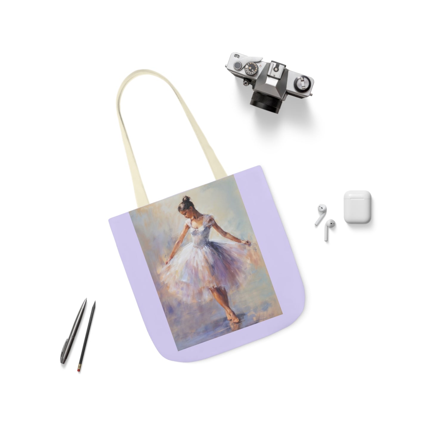 Dancer - Canvas Tote Bag, 5-Color Straps