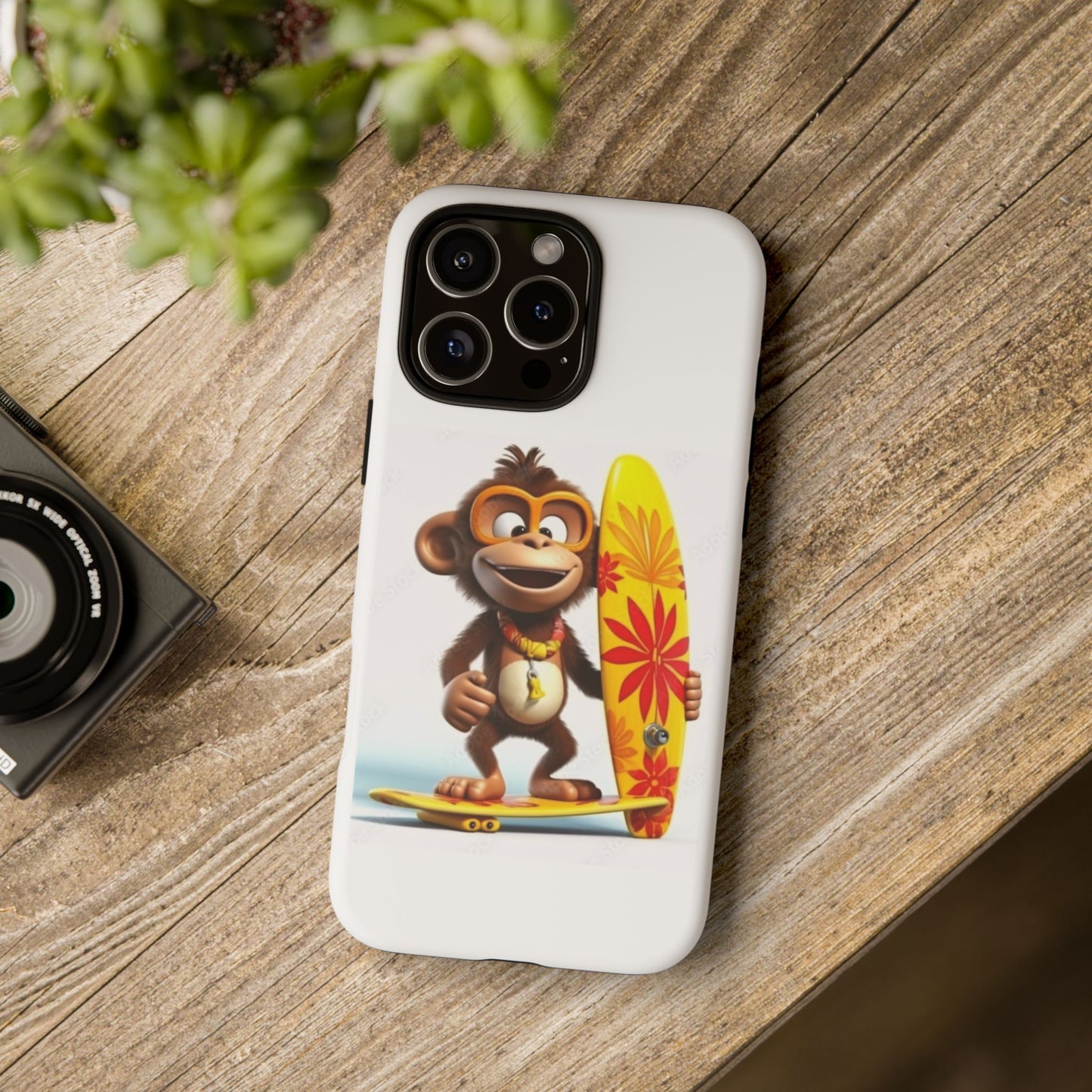 Surfer Monkey -Tough Whimsical Phone Cases