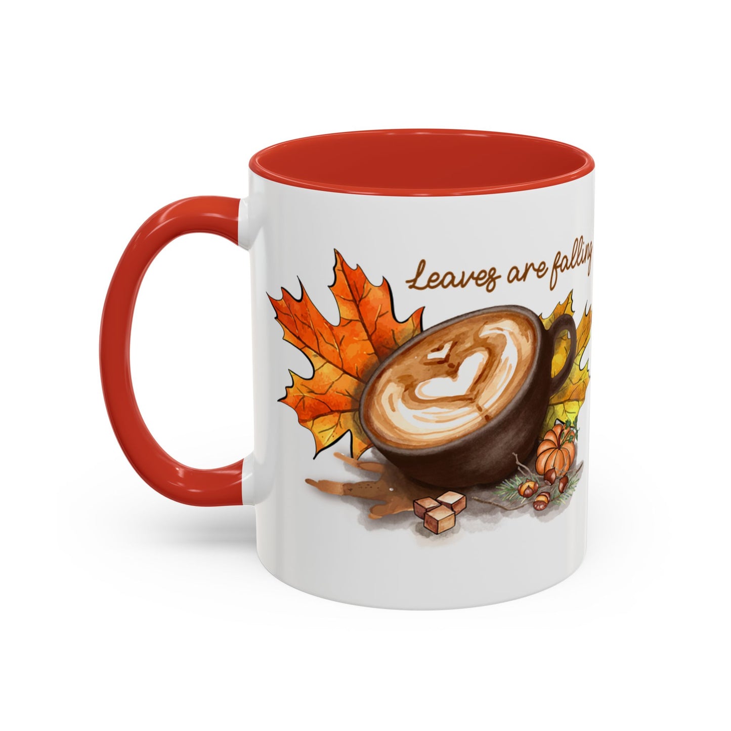 Leaves - Accent Coffee Mug (11, 15oz)