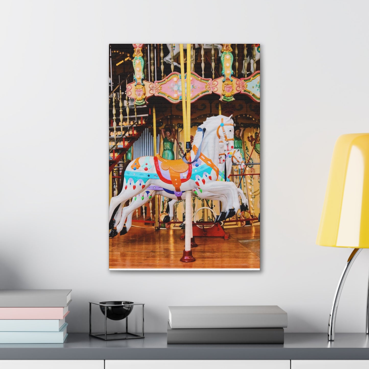 Carousel Horses - Canvas Stretched, 0.75"