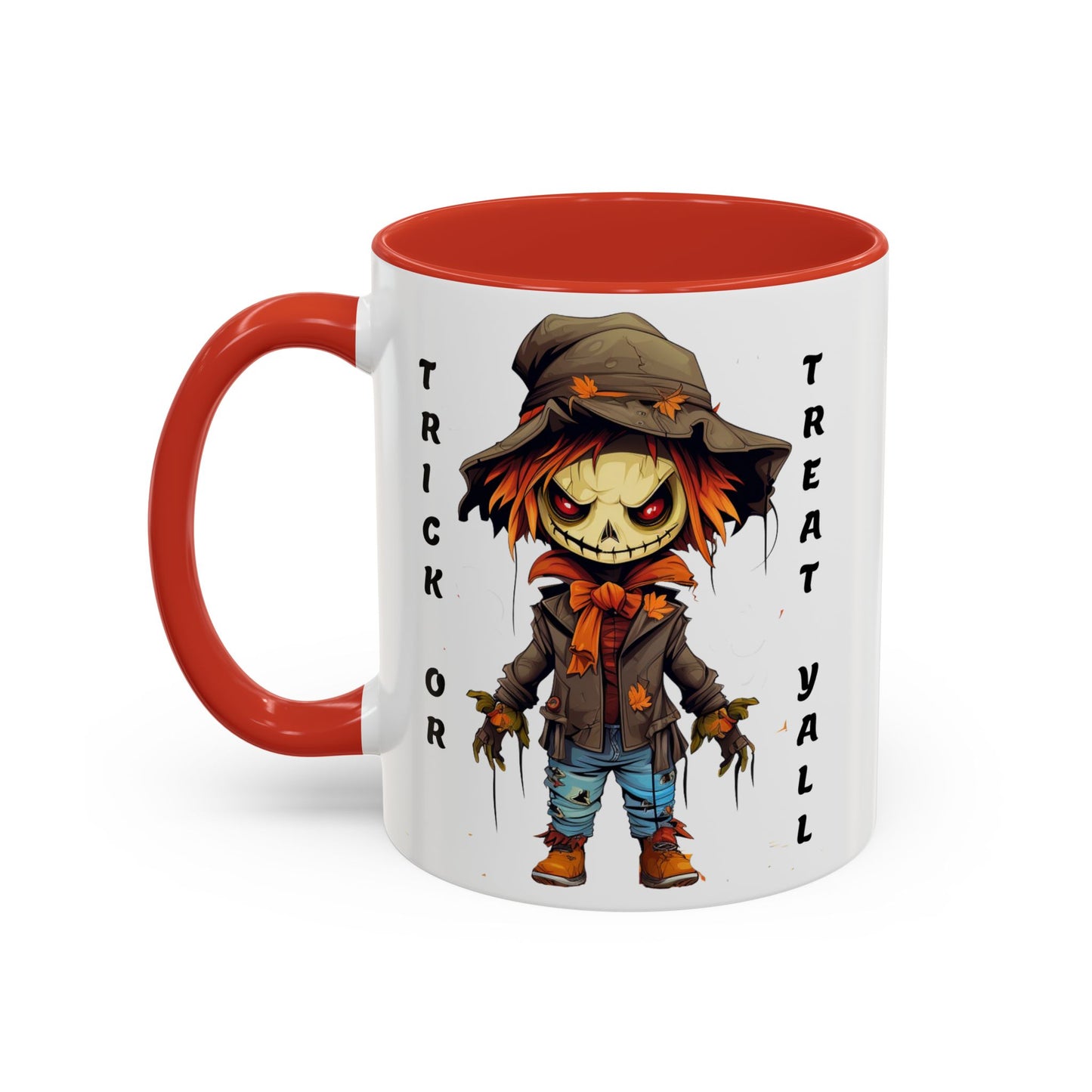 Trick or Treat Yall - Accent Coffee Mug (11, 15oz) - Halloween