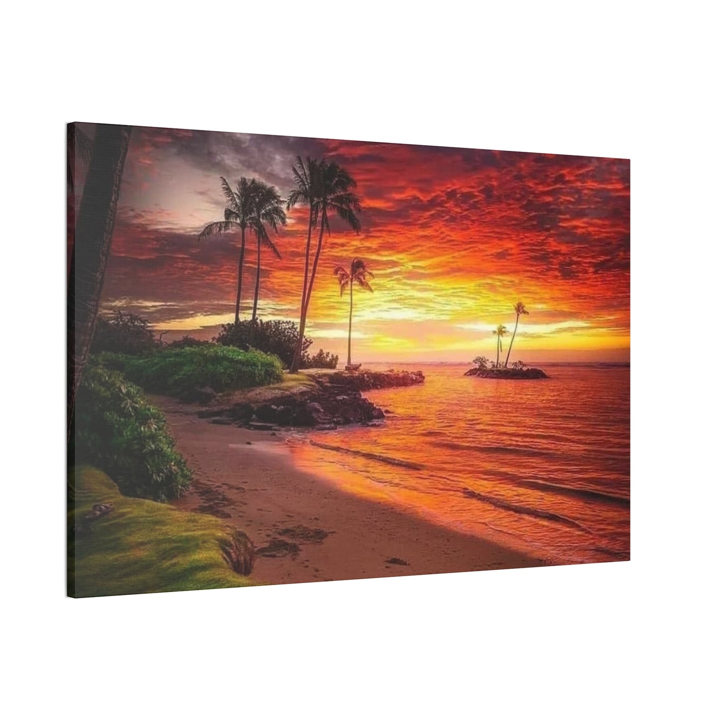 Sunset Island - Canvas Stretched, 0.75"
