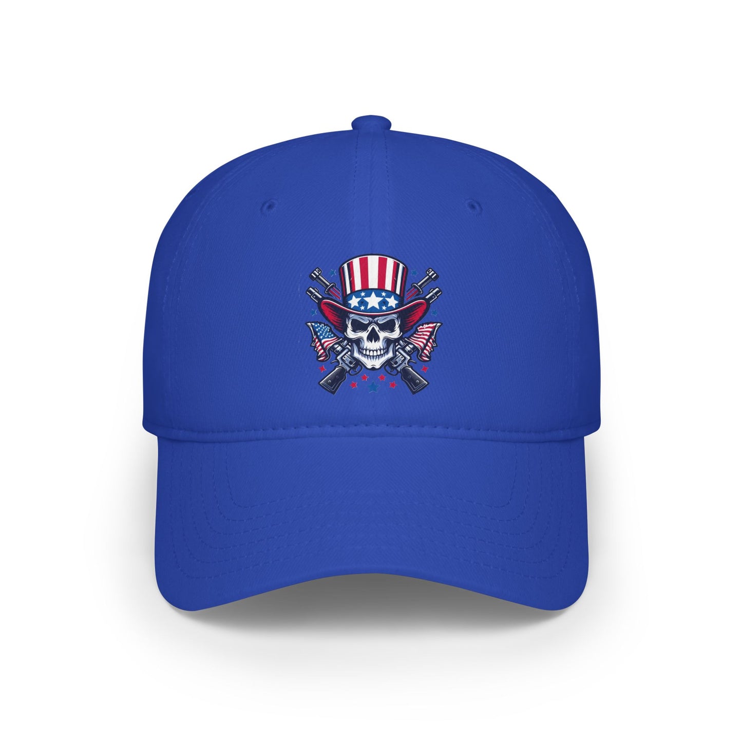 Flag Skull - Low Profile Baseball Cap