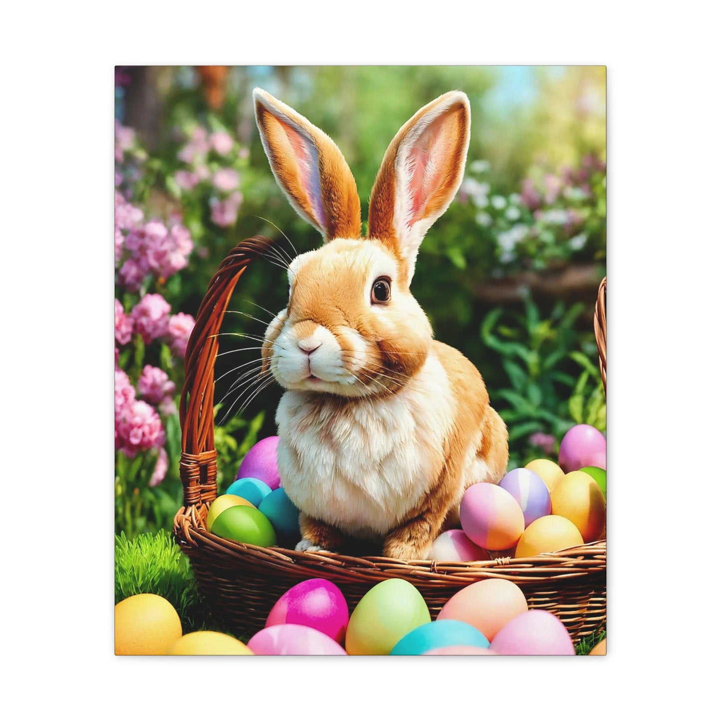 Easter Bunny - Canvas Stretched, 0.75" - 2026 Wall Art - Holidays
