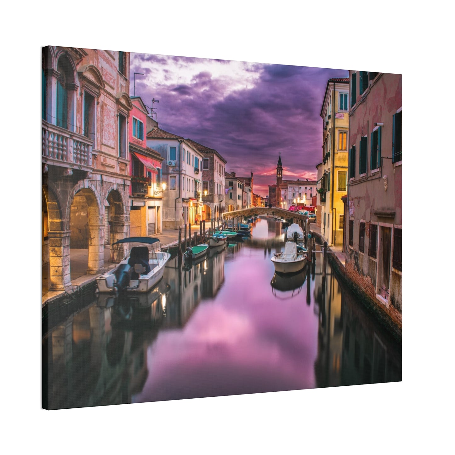 Venice Canal - Canvas Stretched, 0.75"