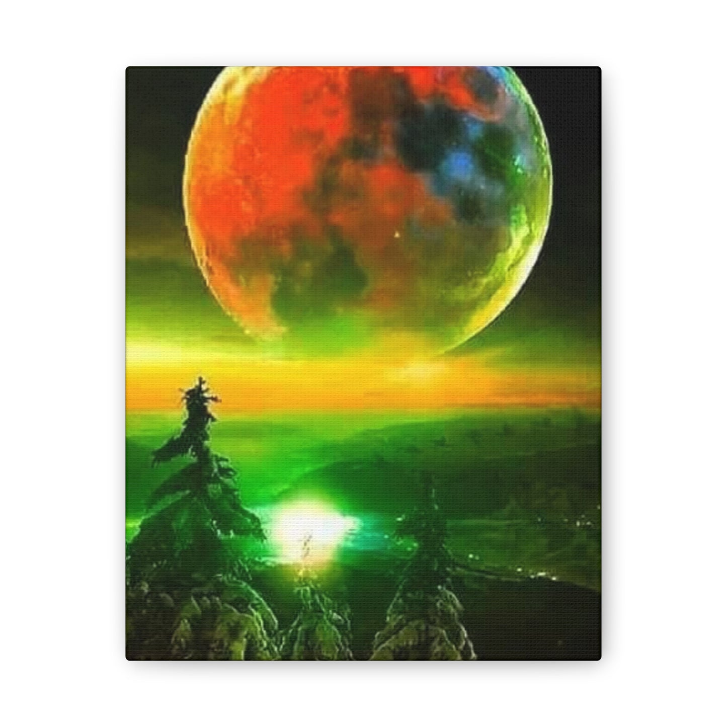 Harvest Moon - Canvas Stretched, 0.75"