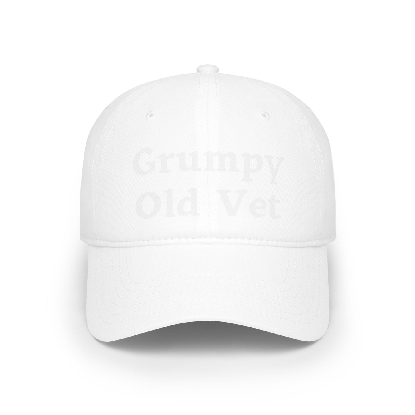 Grumpy Old Vet - Low Profile Ball Cap - Veterans - Father's Day