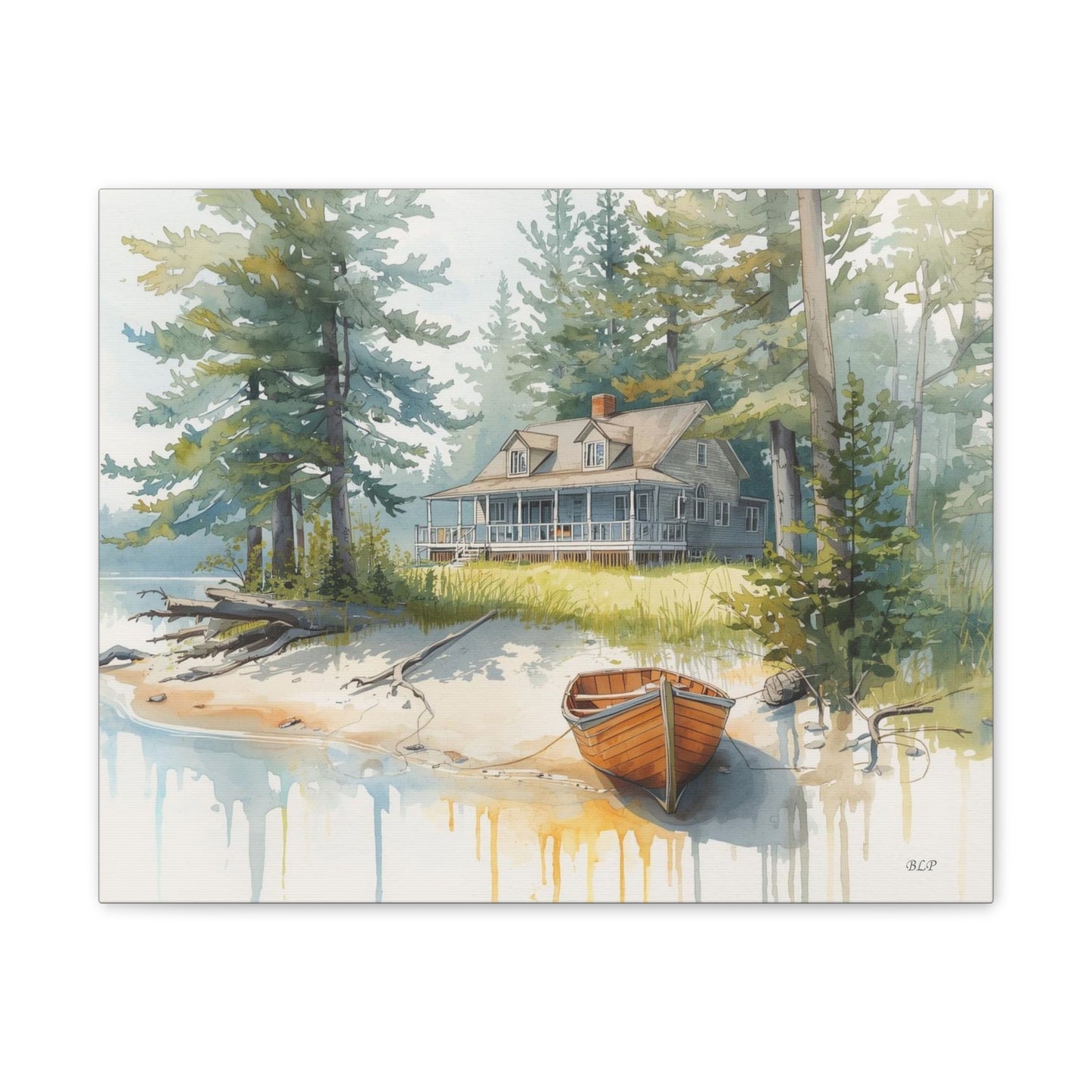 Cabin on the Lake - Canvas Stretched, 0.75" - 2026 Wall Art - Scenes