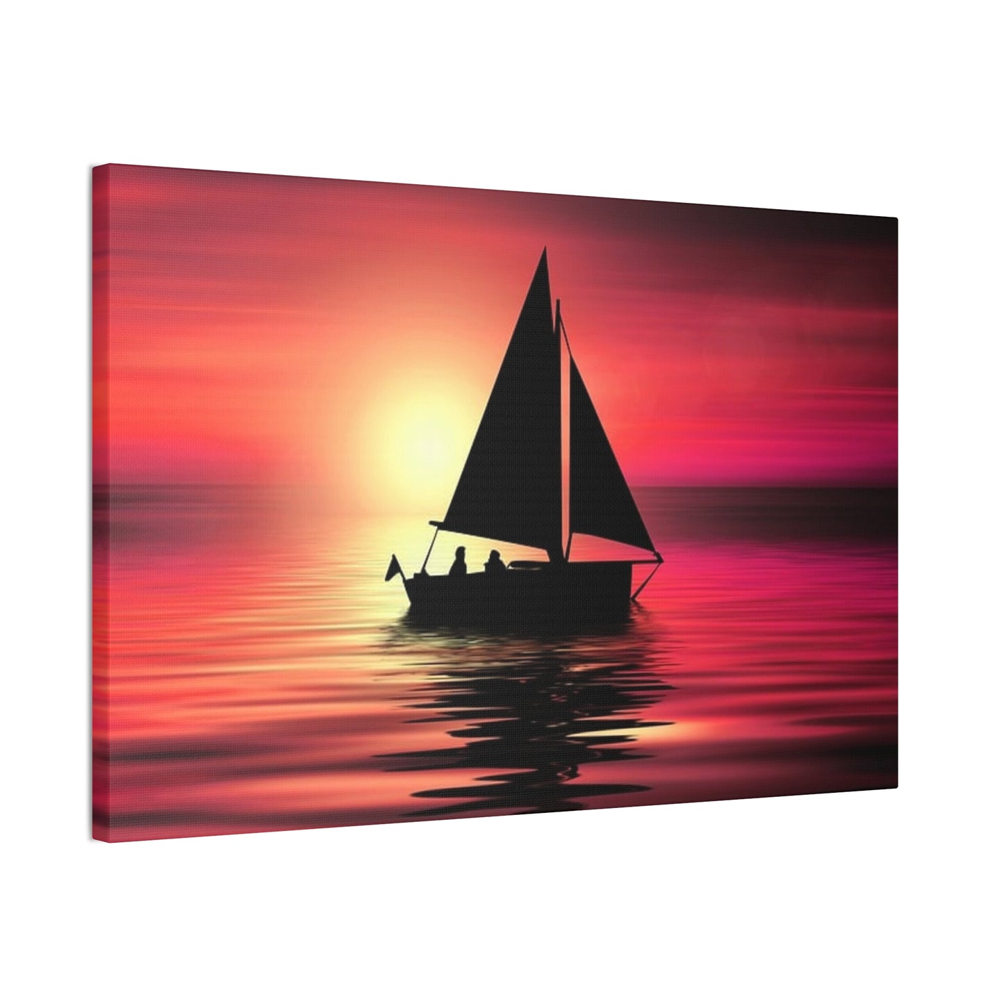 Sailing at Sunset - Canvas Stretched, 0.75"