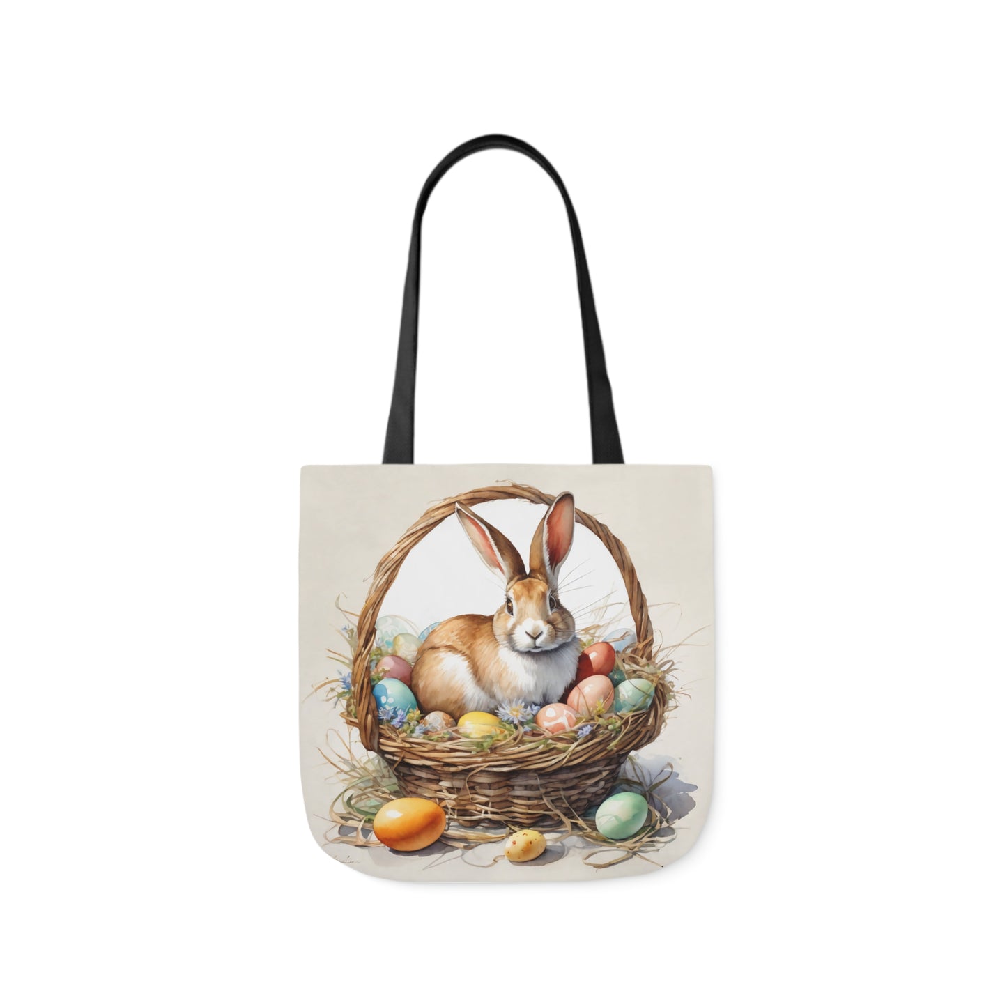 Easter - Canvas Tote Bag, 5-Color Straps -