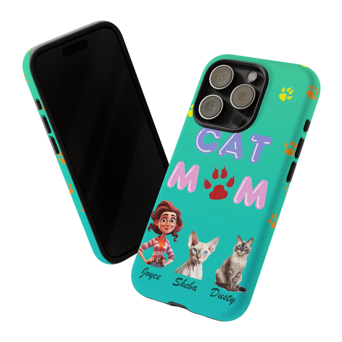 Cat Mom - Tough Cases - Mother's Day - Whimsical