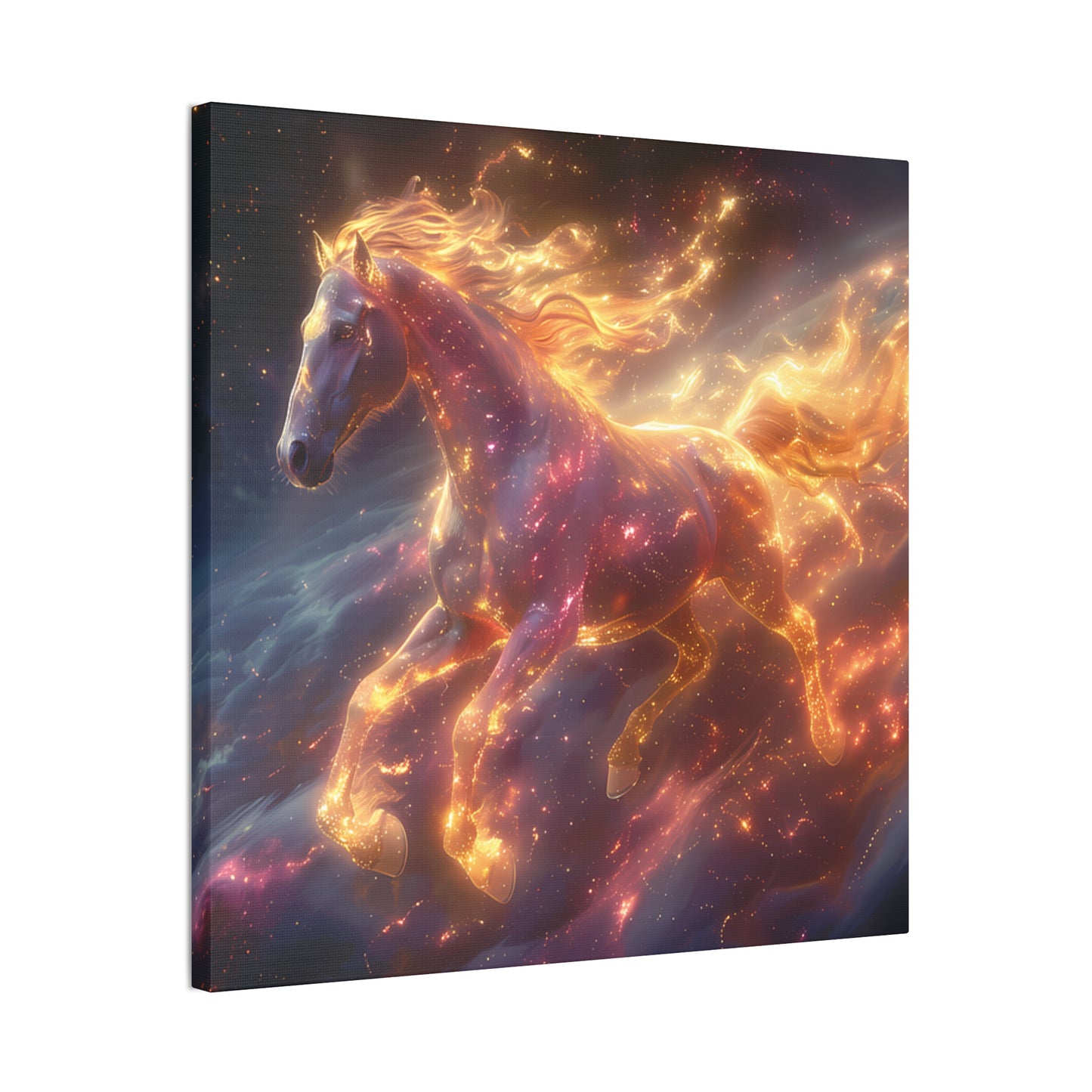 Flaming Horse - Canvas Stretched, 0.75"