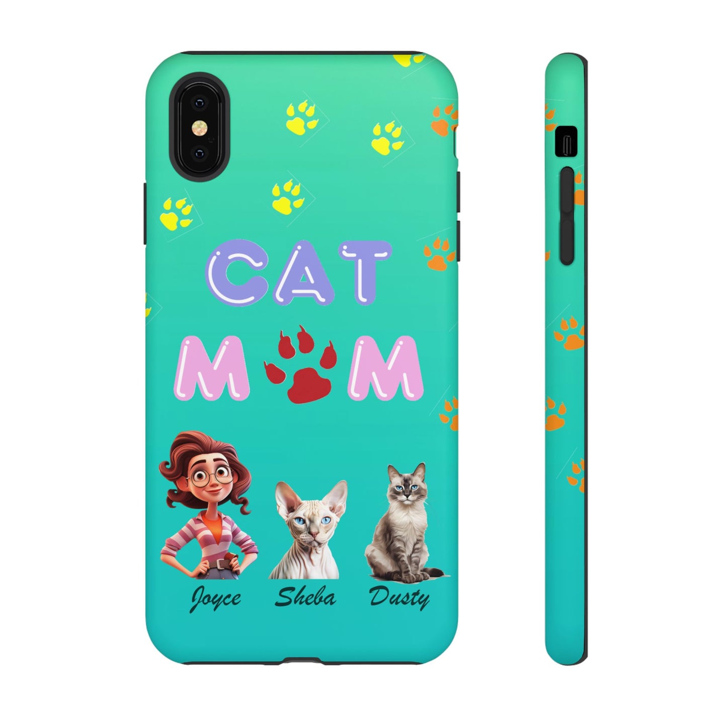 Cat Mom - Tough Cases - Mother's Day - Whimsical