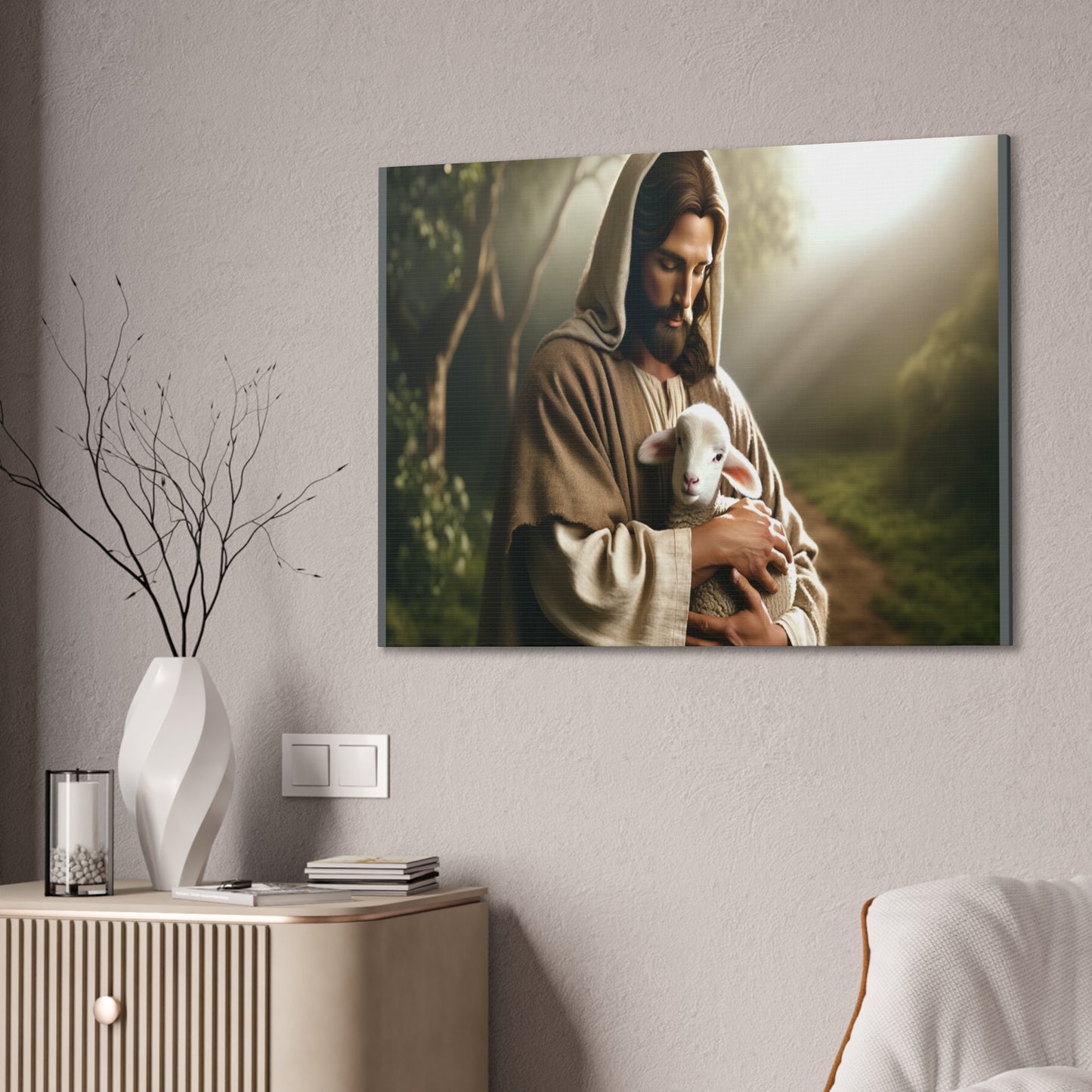 The Lamb of God - Canvas Stretched, 0.75" - Easter