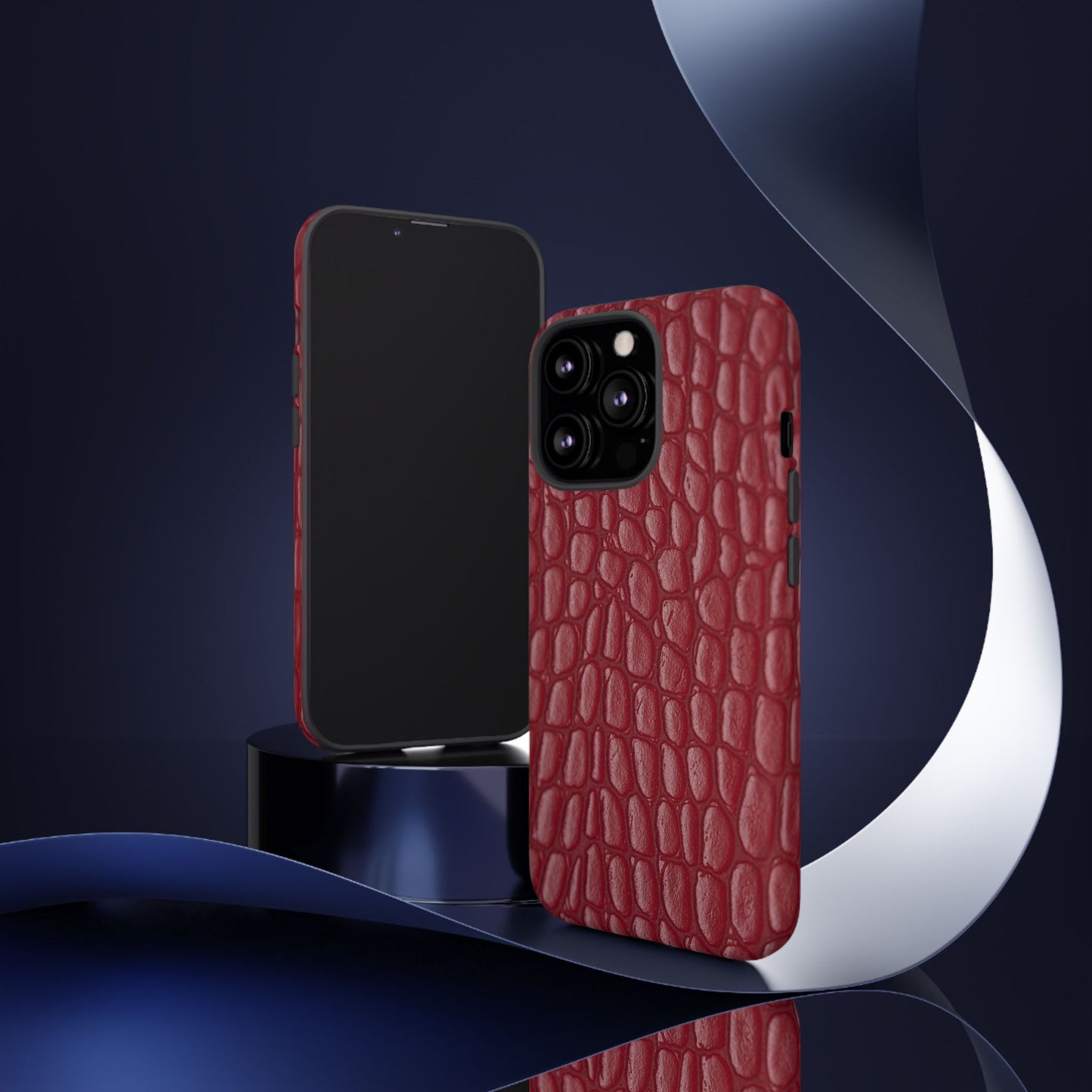 Red Leather - Tough Cases - Whimsical Phone Cases