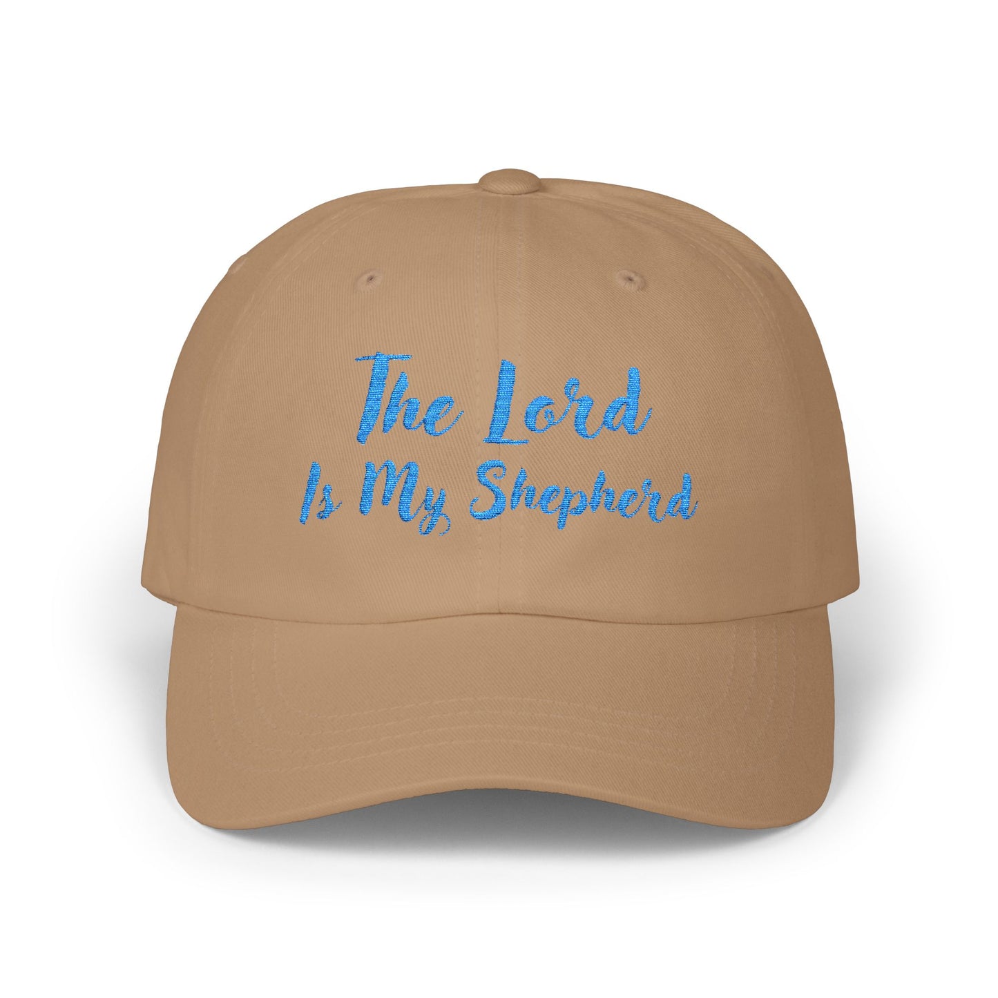 The Lord is My Shepherd in Light Blue - Embroidered - Classic Dad Baseball Cap - Easter - Mother's Day - Father's Day