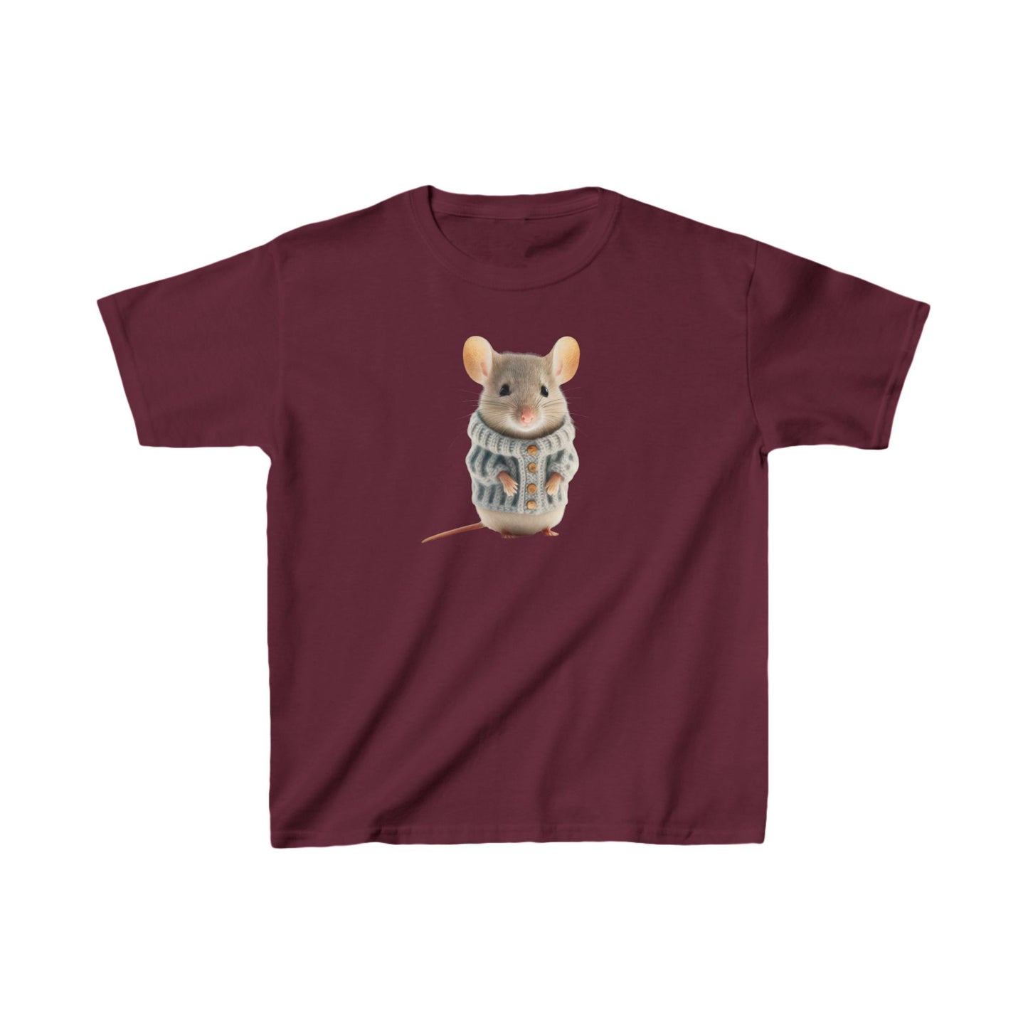 Kids H= Mouse in a Sweater - Heavy Cotton™ T-Shirts