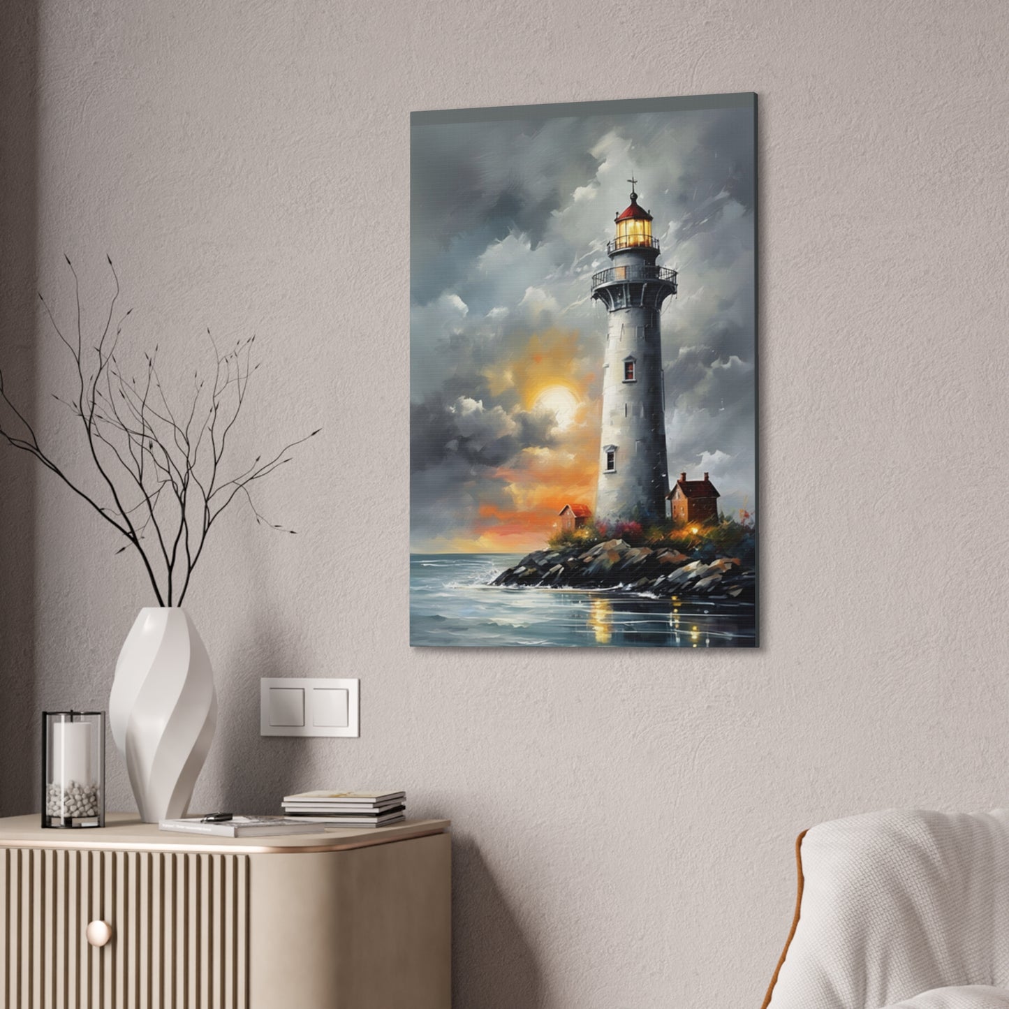 Light House - Canvas -Stretched, 0.75"