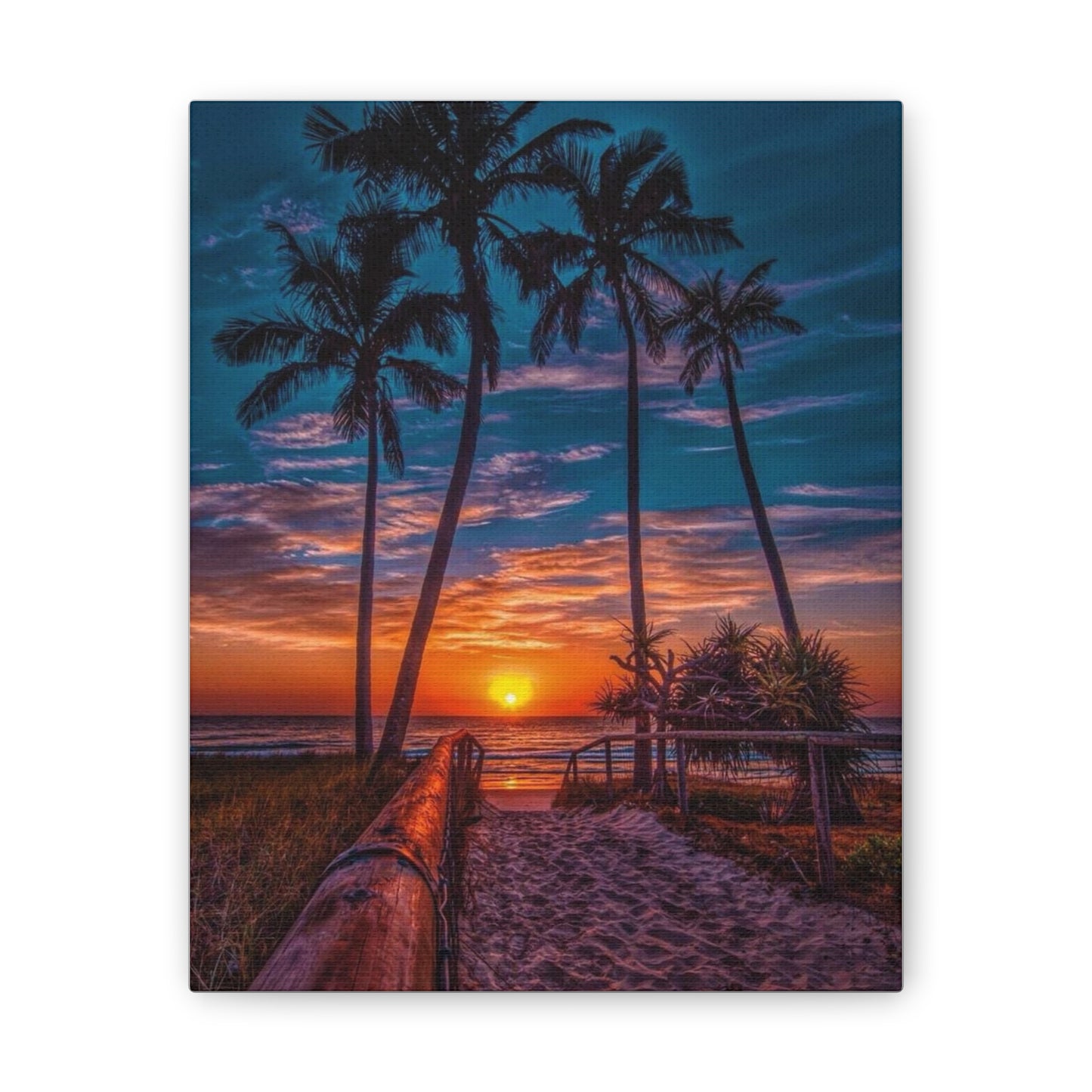 Sunset Palms - Canvas Stretched, 0.75"