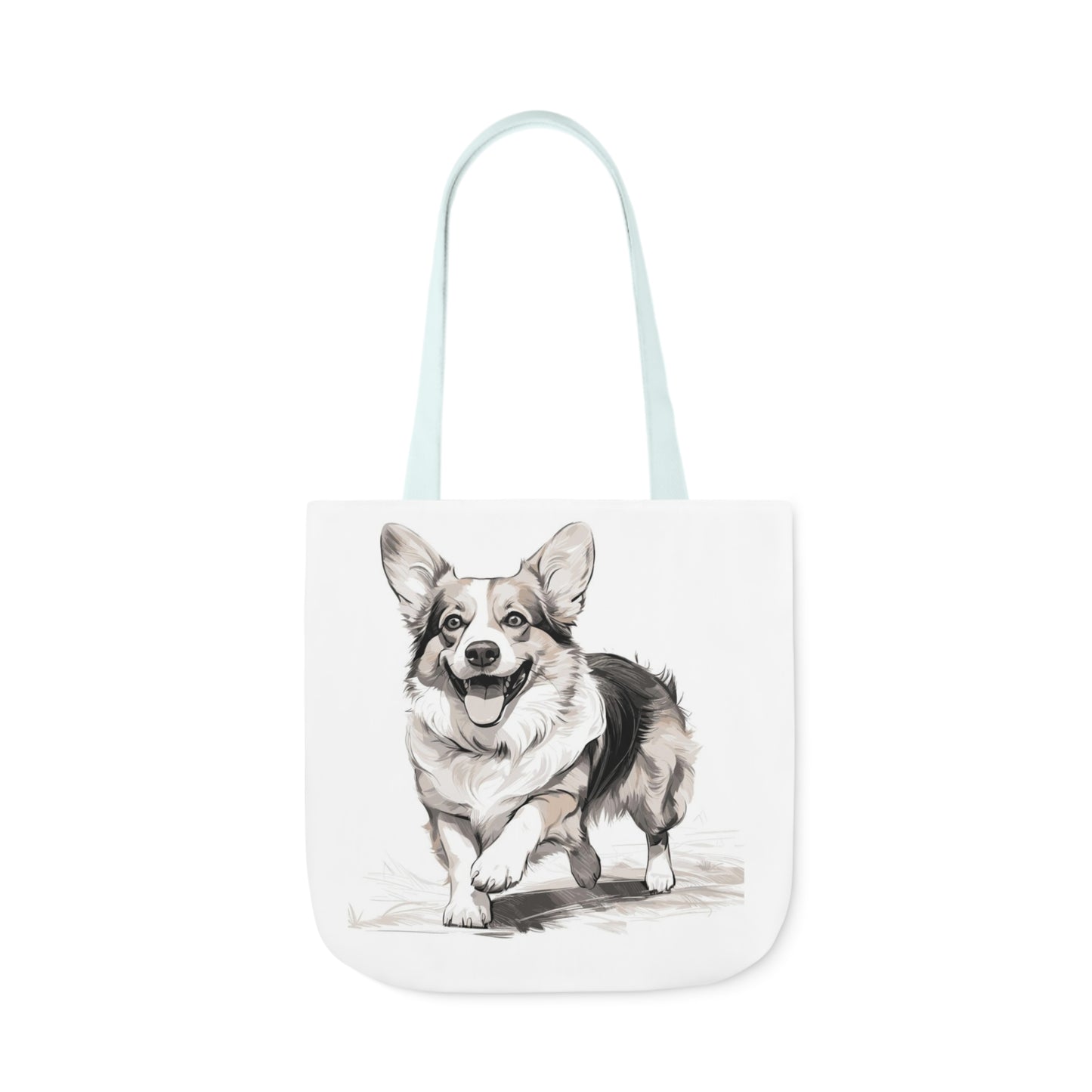 Corgi 2 - Canvas Tote Bag, 5-Color Straps