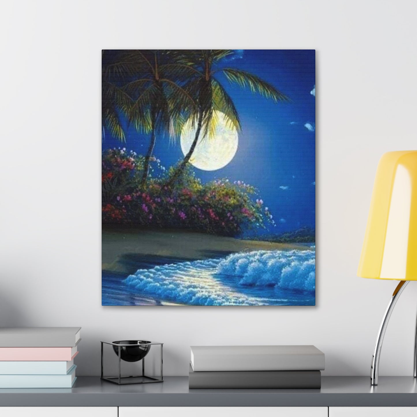 Desert Island Moon Light - Canvas Stretched, 0.75"