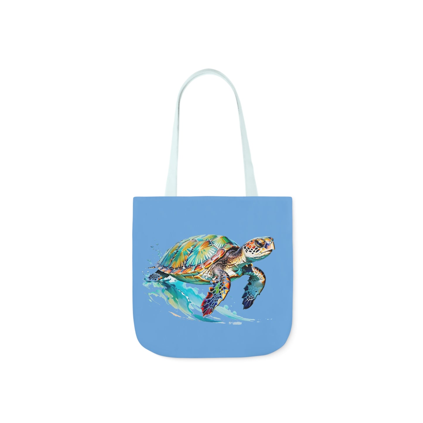 Turtle - Canvas Tote Bag, 5-Color Straps