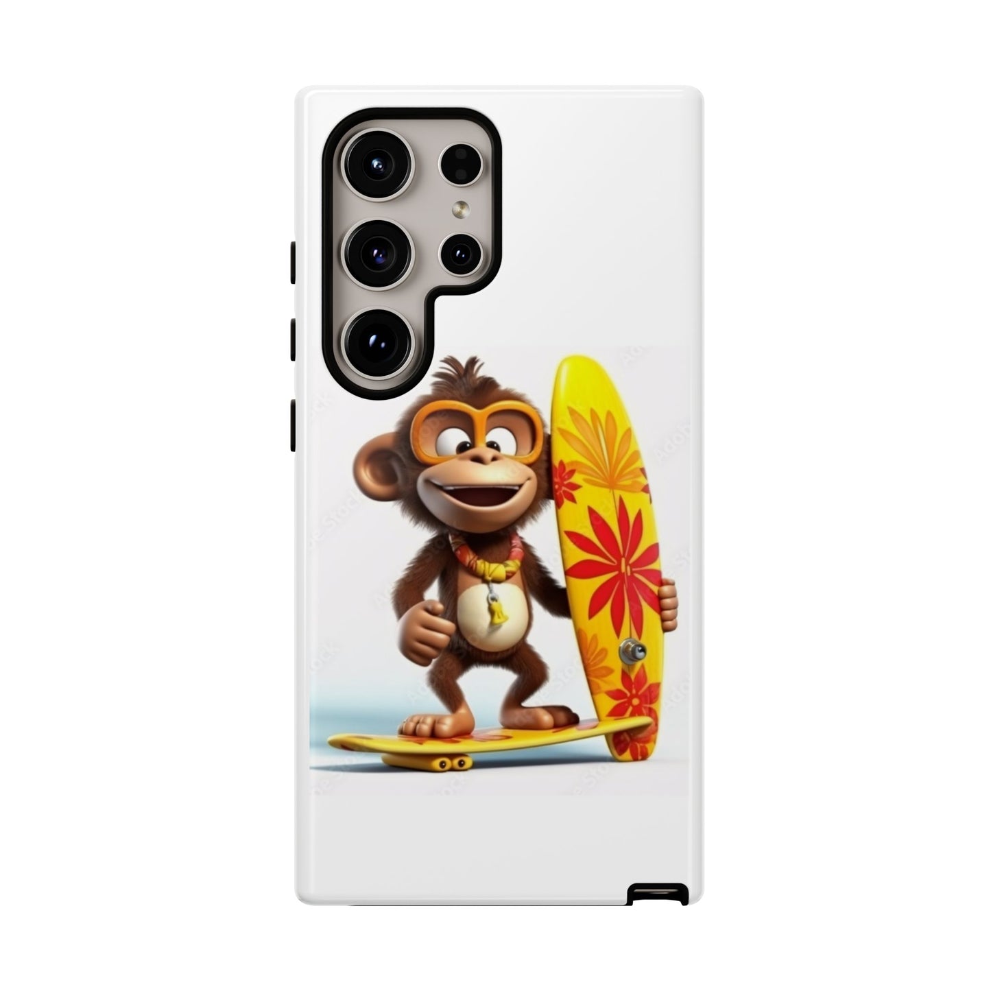 Surfer Monkey -Tough Whimsical Phone Cases