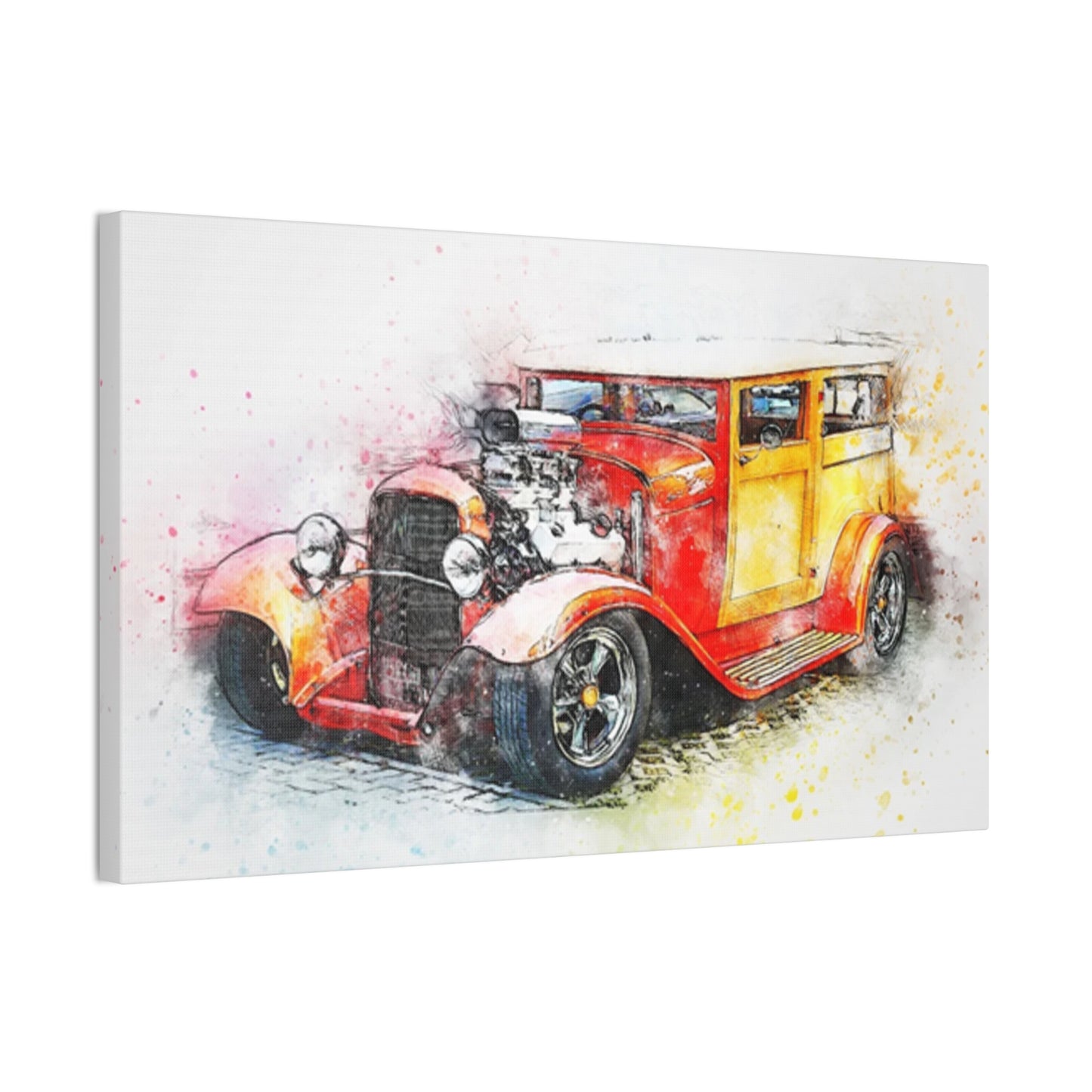 Hot Rod - Canvas Stretched, 0.75" - Father's Day