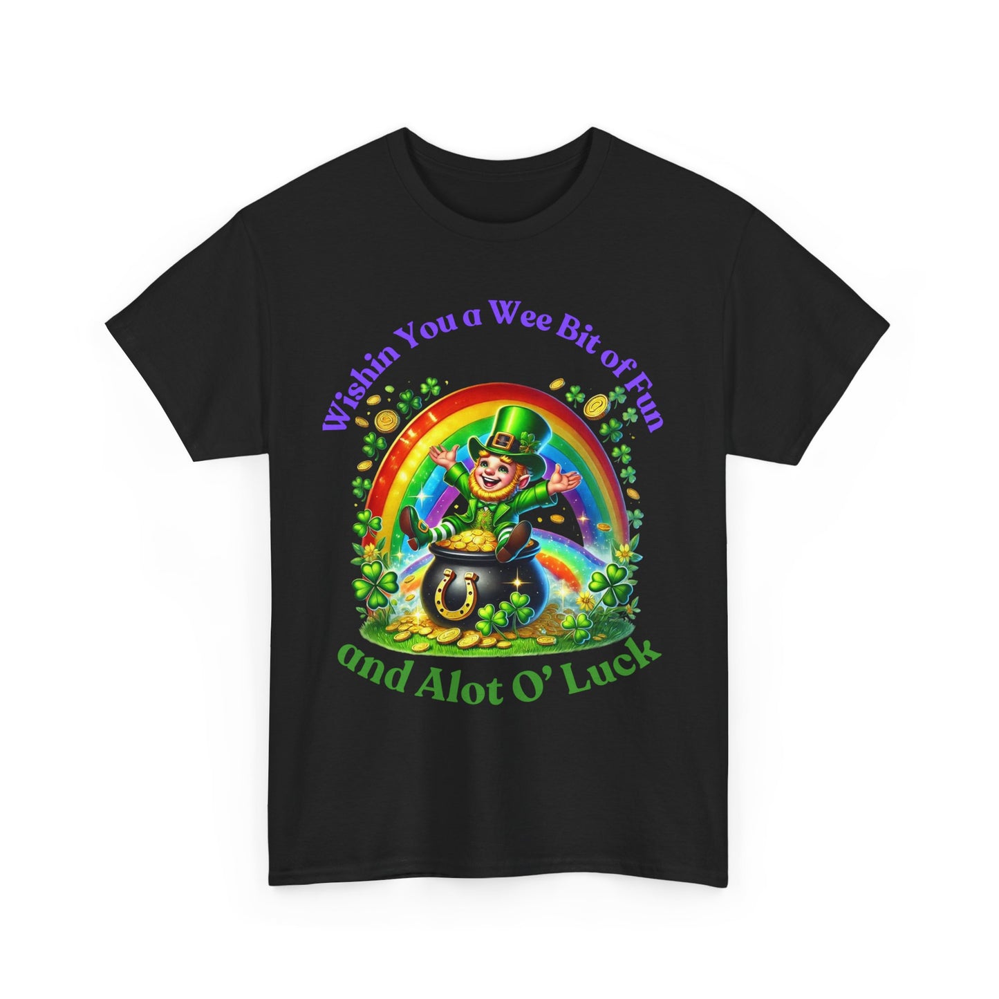 Wee Bit of Luck - Unisex Heavy Cotton Tee - St. Patrick's Day