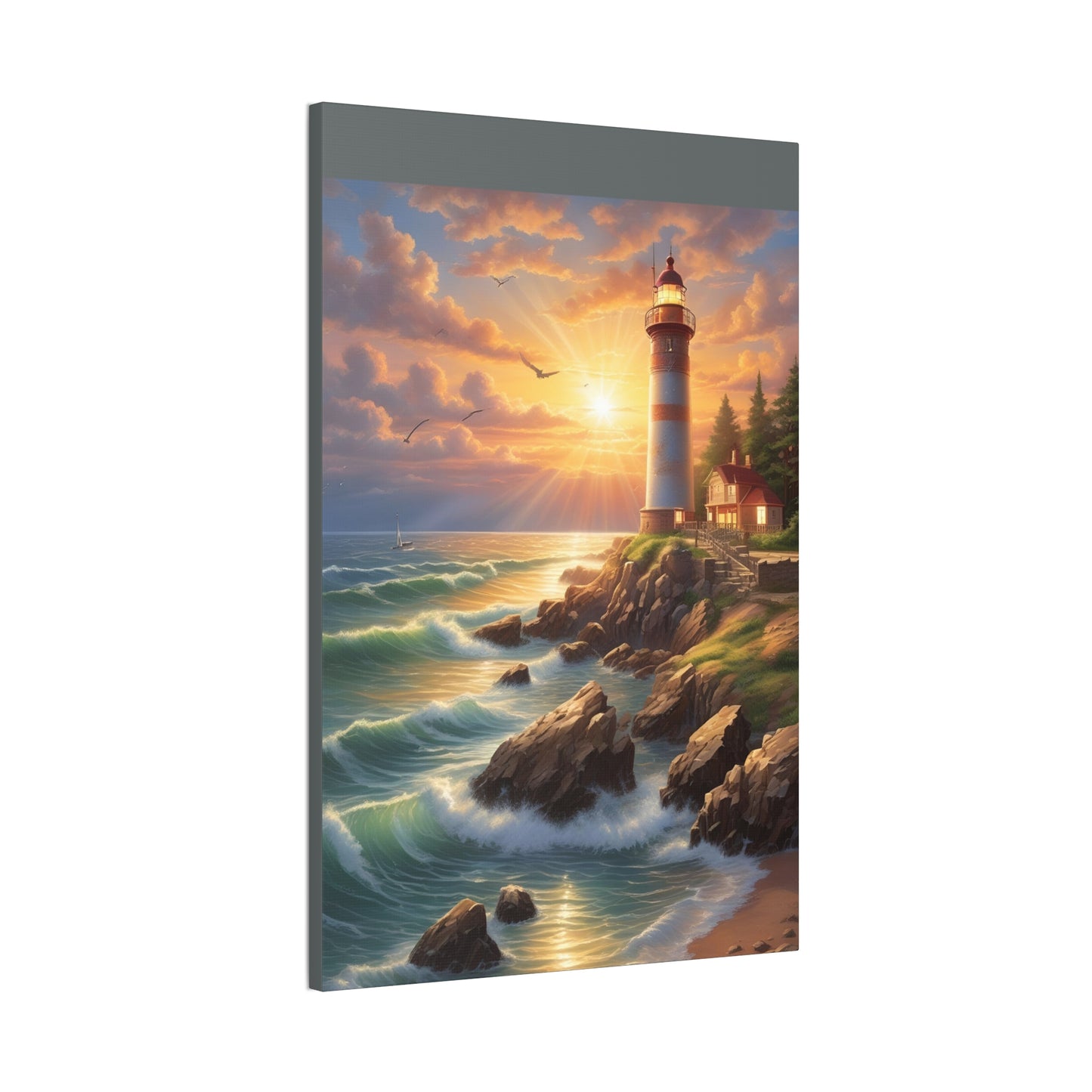 Light House - Canvas Stretched, 0.75"