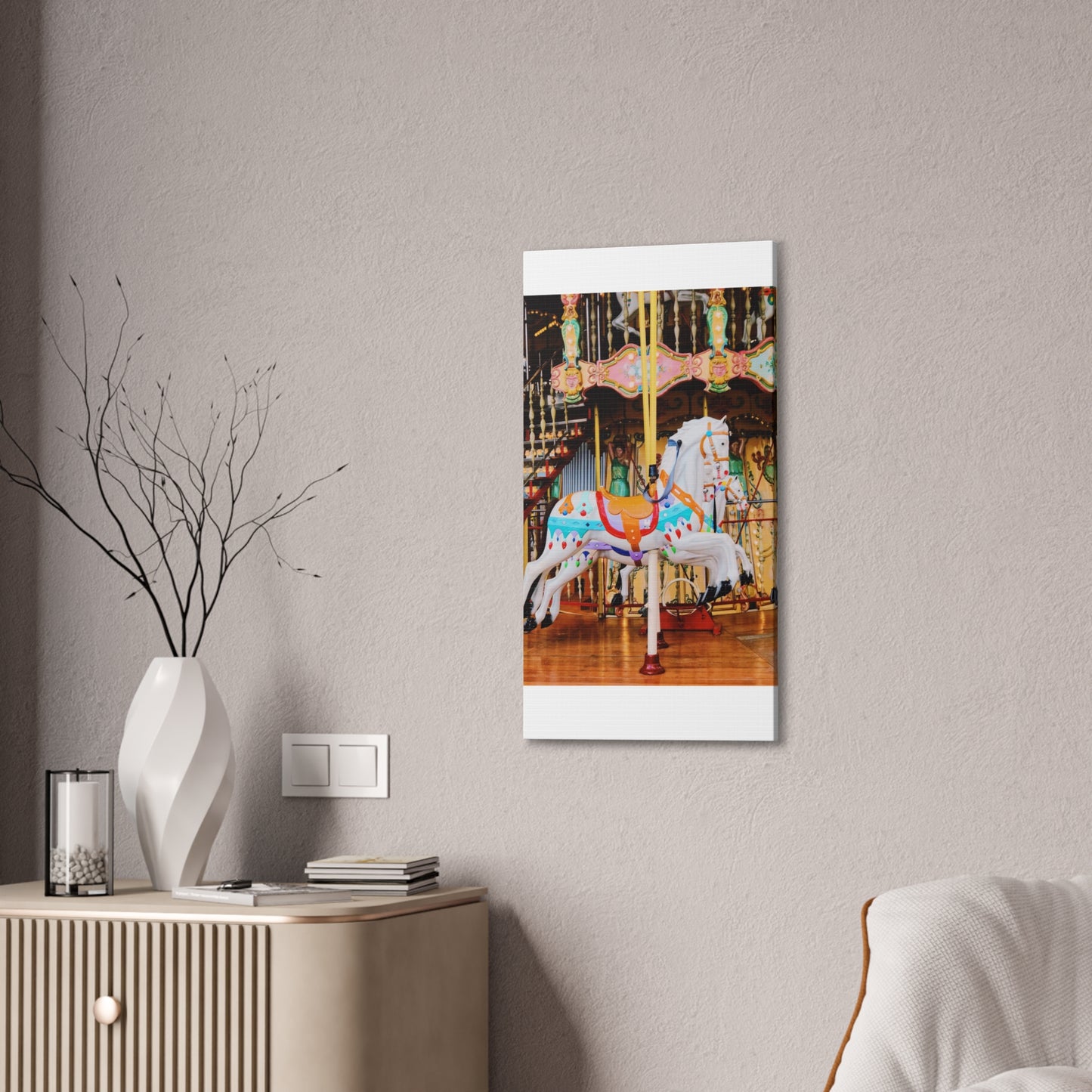 Carousel Horses - Canvas Stretched, 0.75"