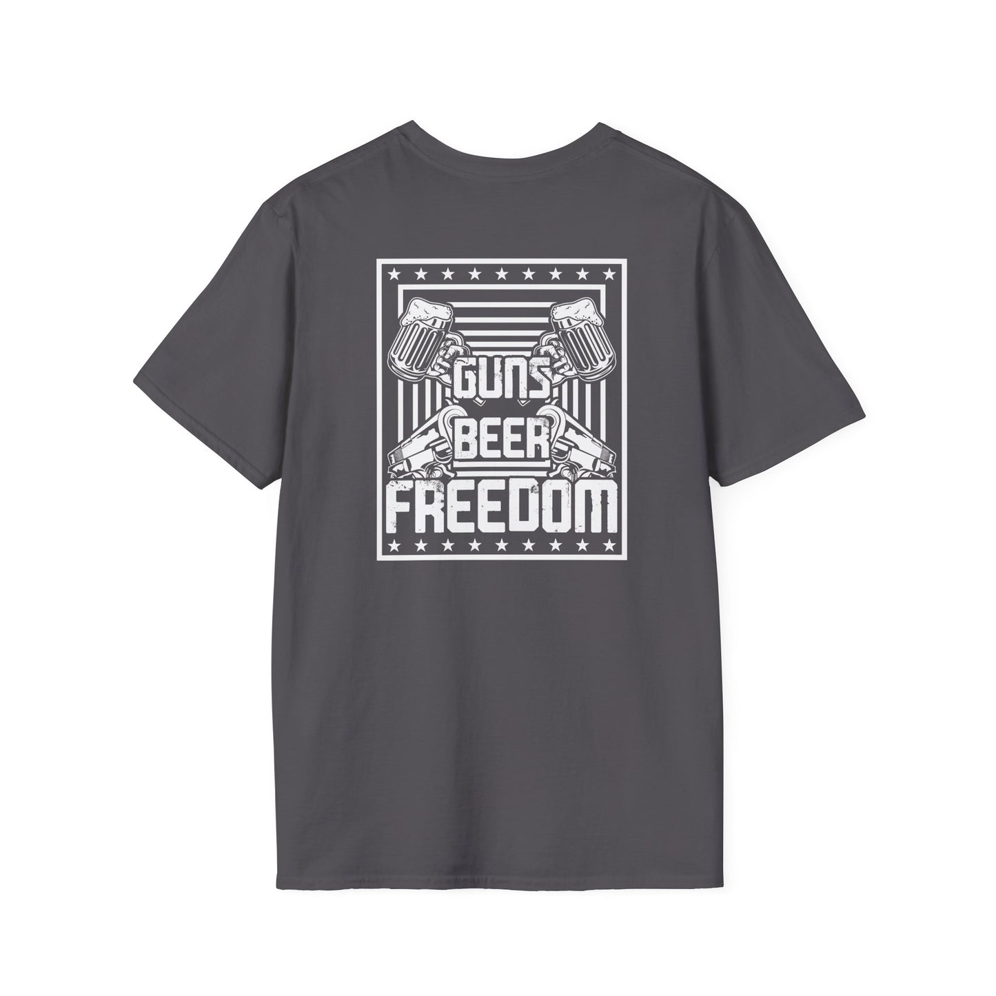 Guns Beer and Freedom - Unisex Softstyle T-Shirt