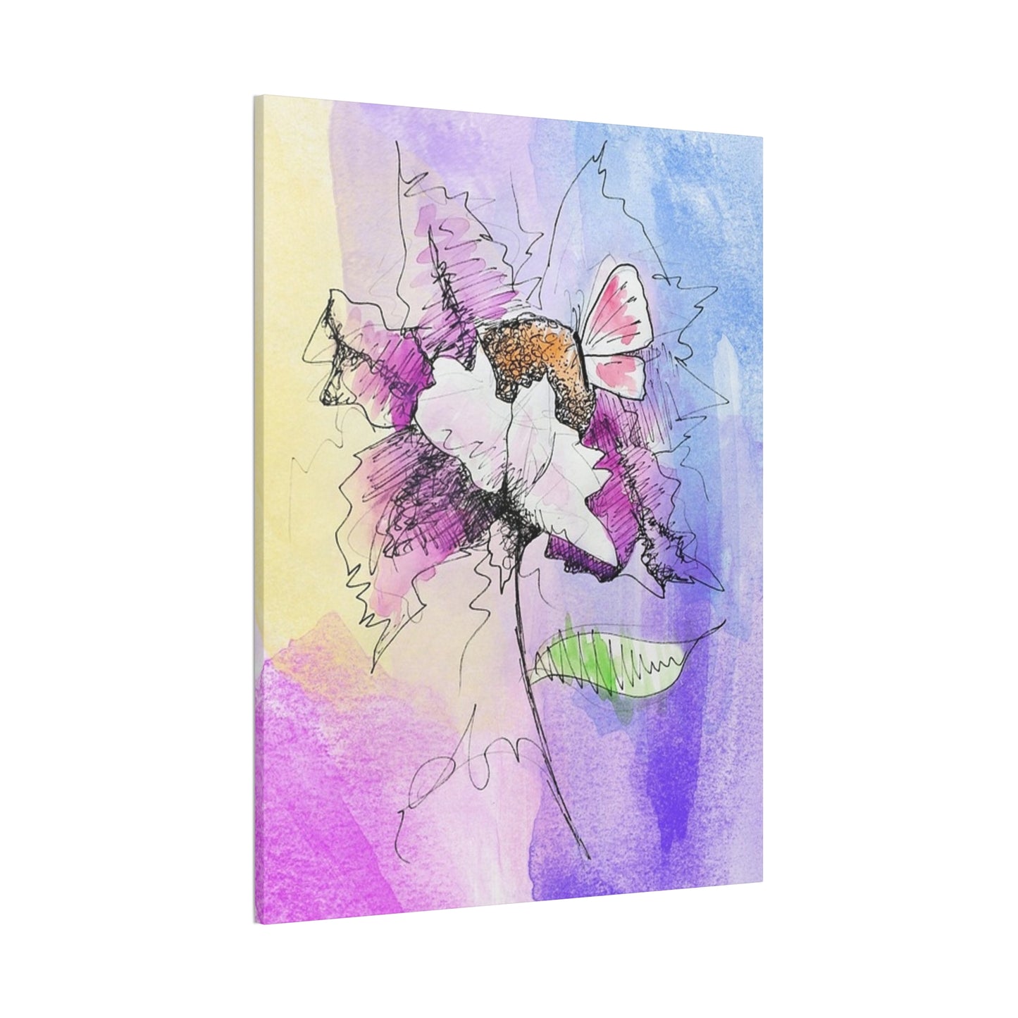 Abstract Flower - Canvas Stretched, 0.75"