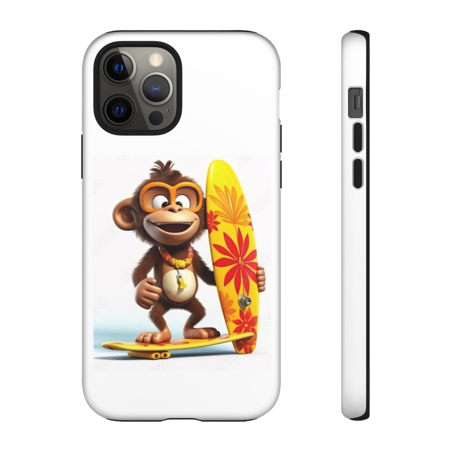 Surfer Monkey -Tough Whimsical Phone Cases