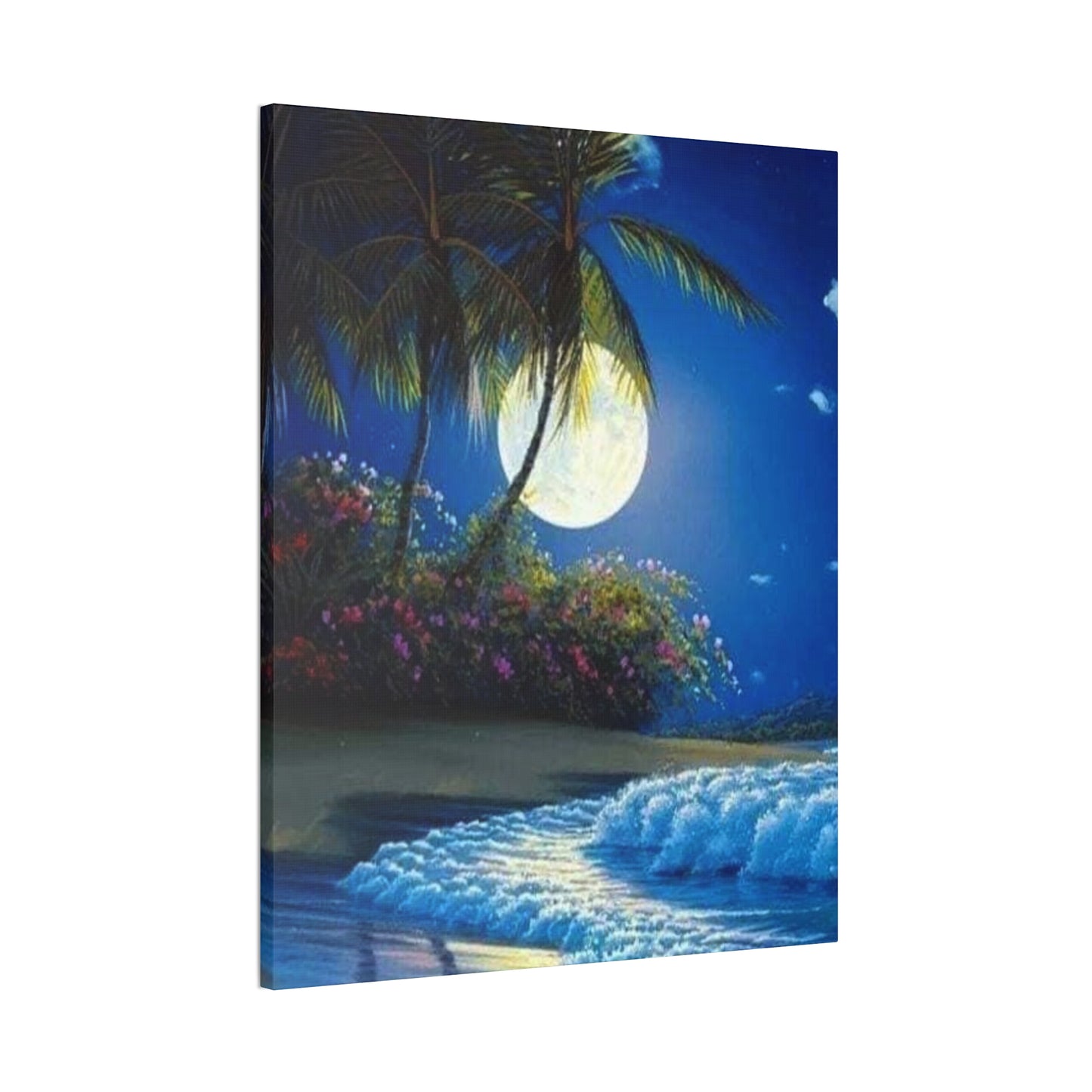 Desert Island Moon Light - Canvas Stretched, 0.75"