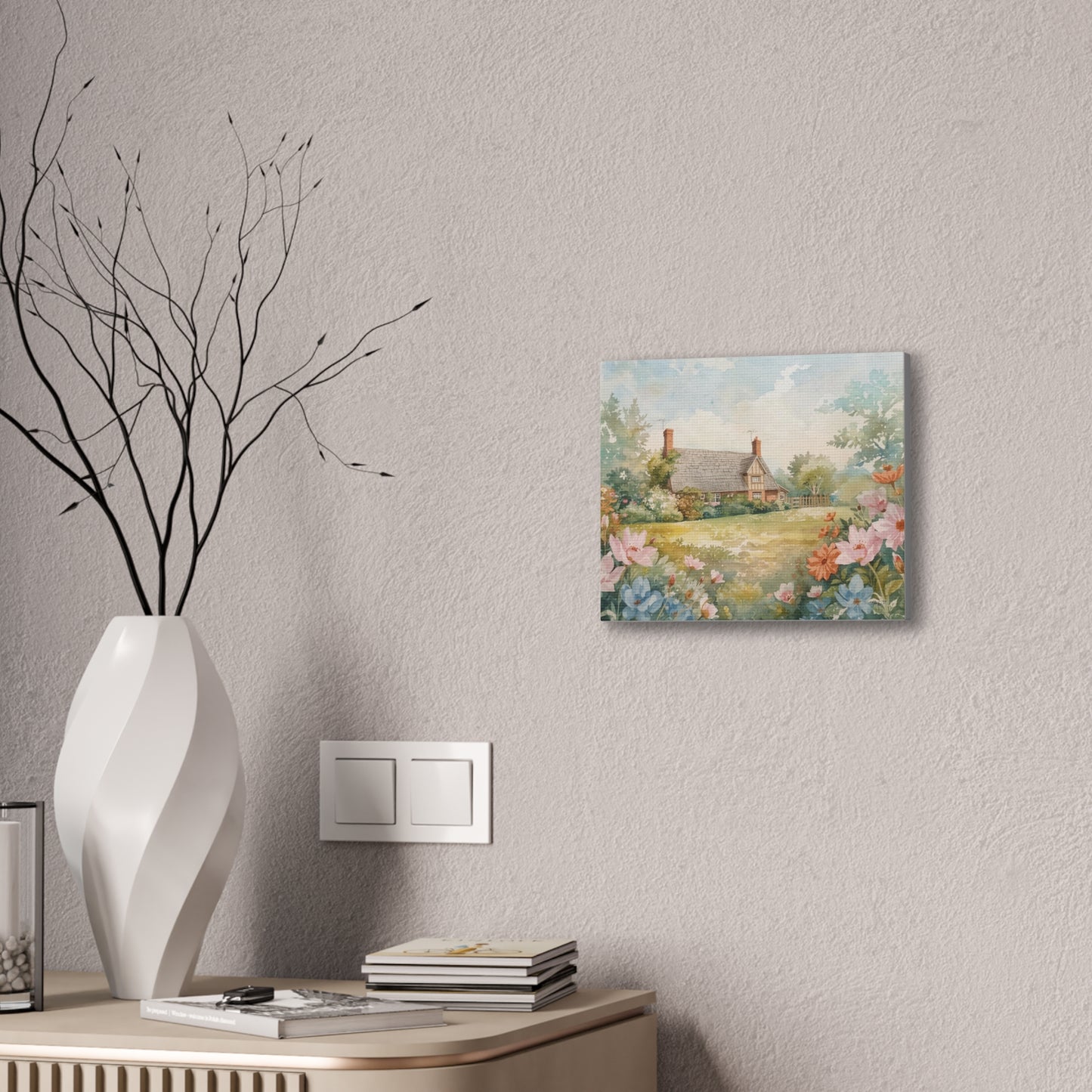 English Cottage - Canvas Stretched, 0.75" - 2026 Wall Art - Places
