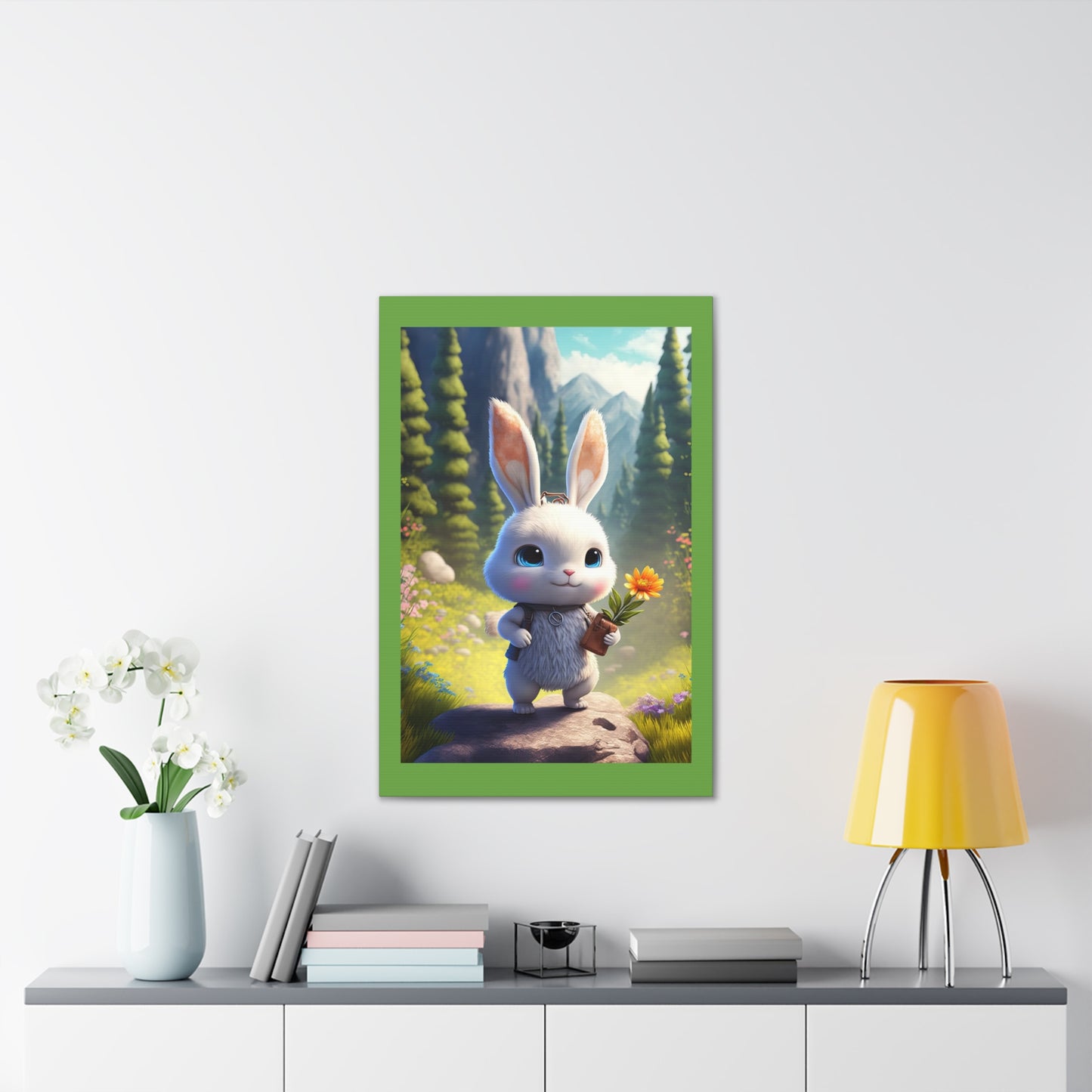 Bunny - Canvas Stretched, 0.75" - Easter