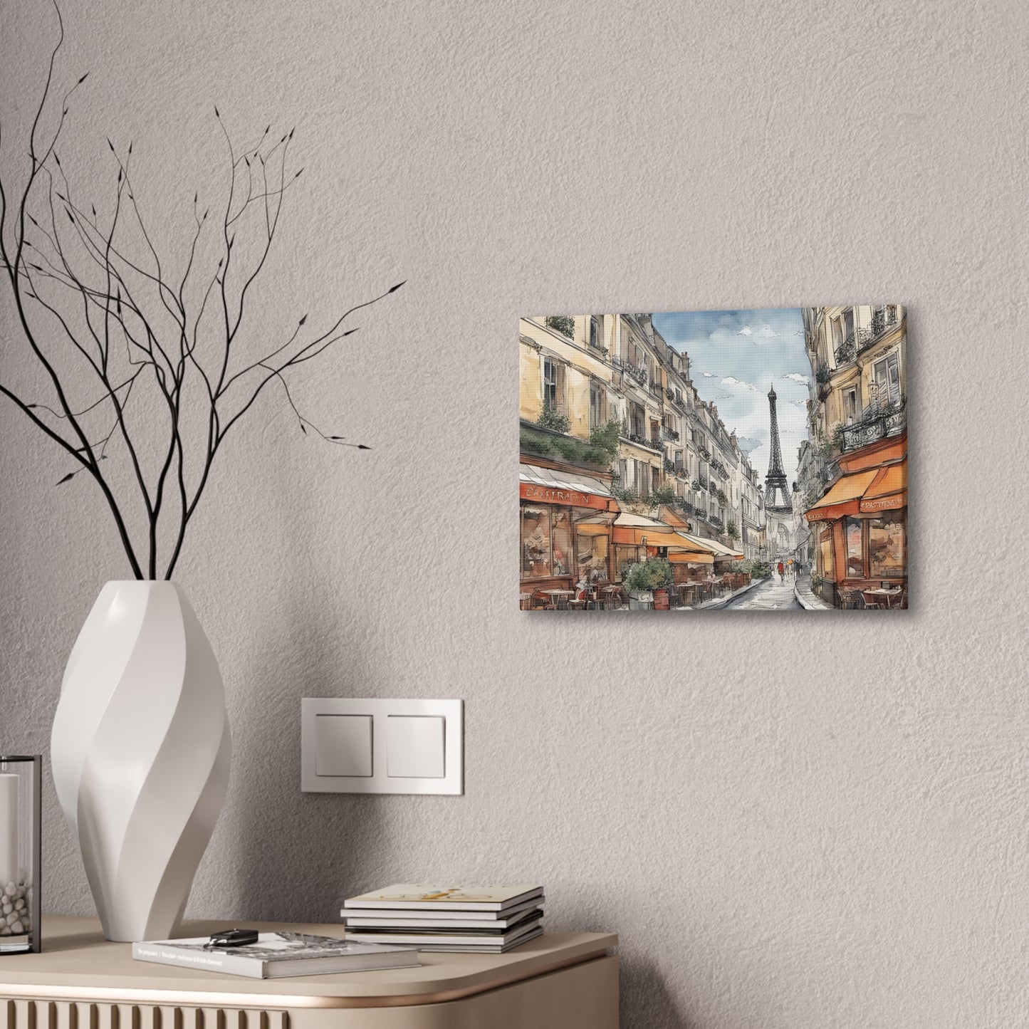 Paris Street - Canvas Stretched, 0.75"