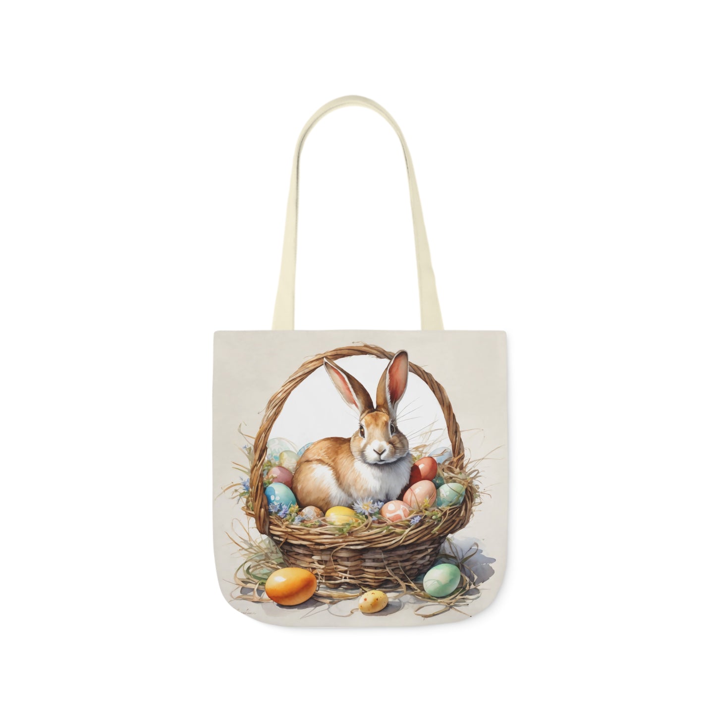 Easter - Canvas Tote Bag, 5-Color Straps -