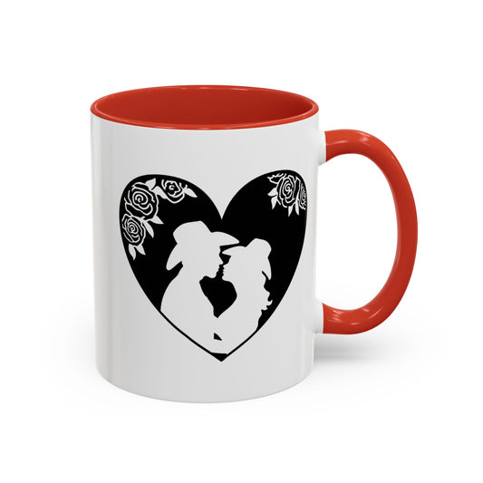 Cowboy Love - Accent Coffee Mug (11, 15oz) - Mother's Day