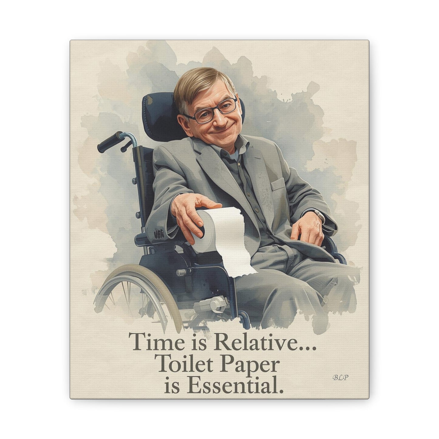 Hawking - Canvas Stretched, 0.75" - 2026 Wall Art - Bathroom Humor
