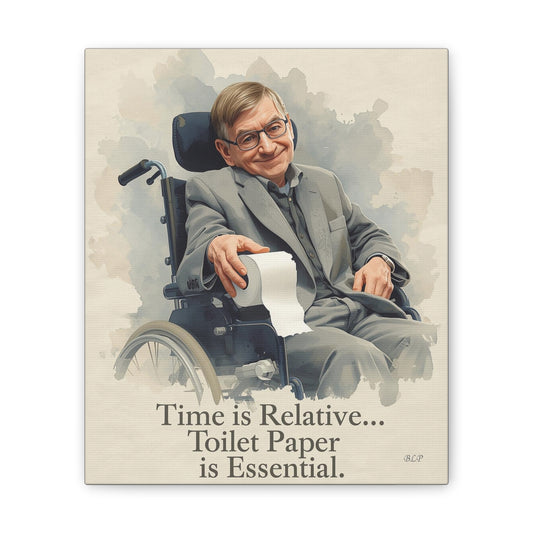 Hawking - Canvas Stretched, 0.75" - 2026 Wall Art - Bathroom Humor
