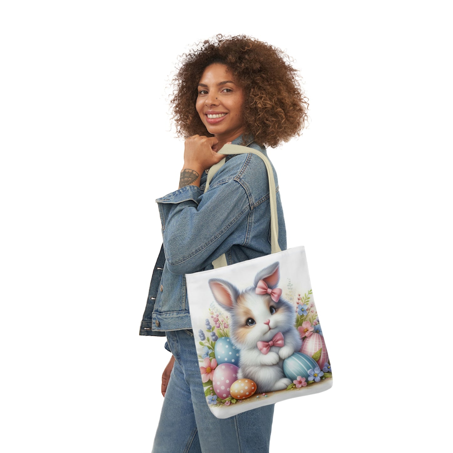 Easter - Canvas Tote Bag, 5-Color Straps -