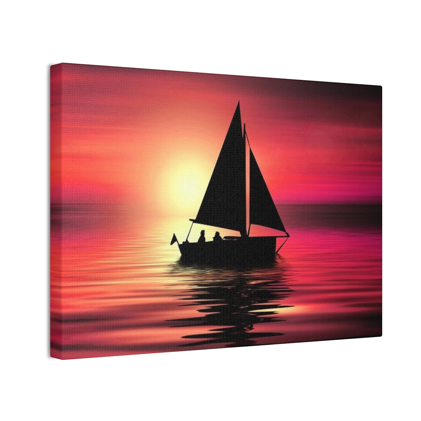 Sailing at Sunset - Canvas Stretched, 0.75"