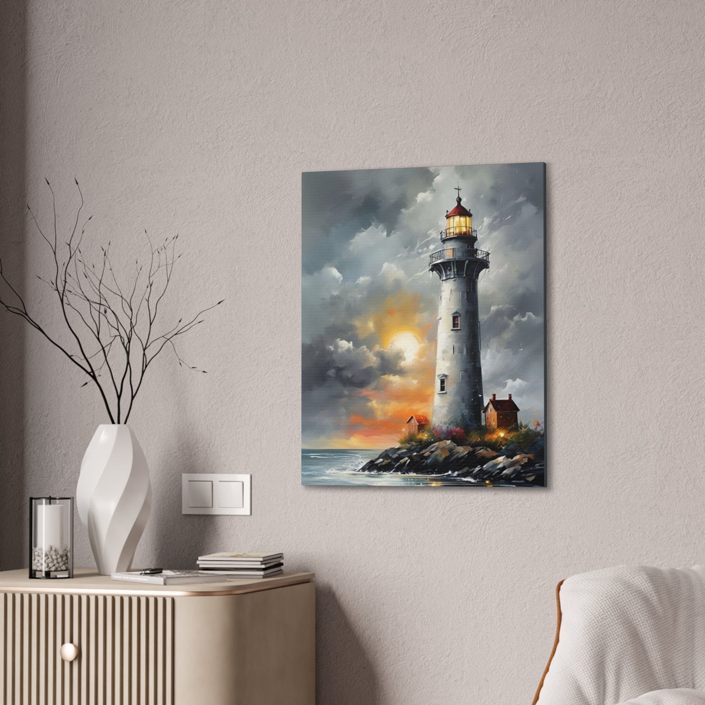 Light House - Canvas -Stretched, 0.75"