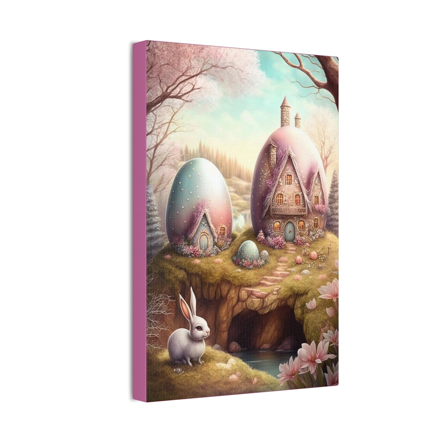 Bunny Hut - Canvas Stretched, 0.75" - Easter